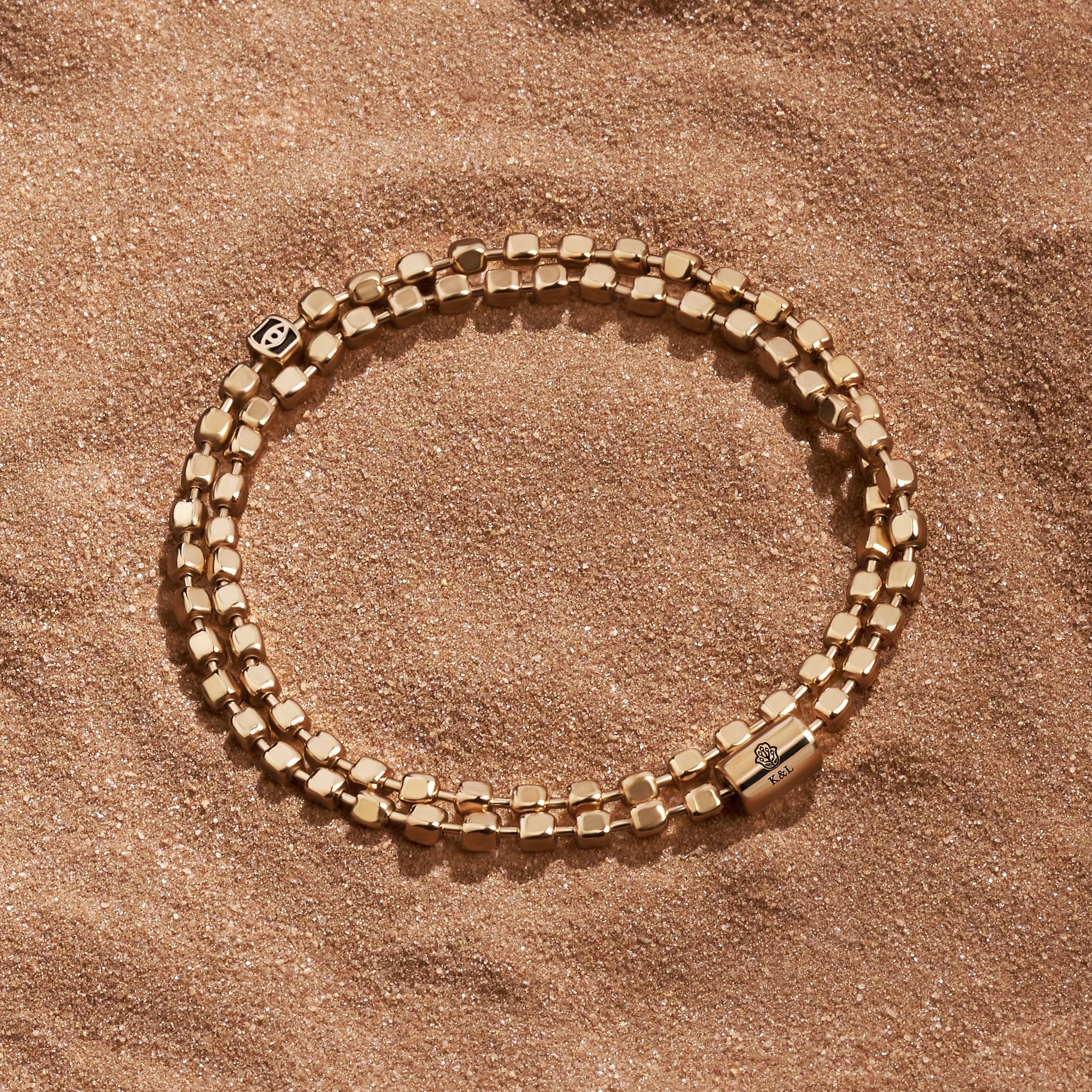 Divine Forces Gold Evil Eye Hamsa Bracelet