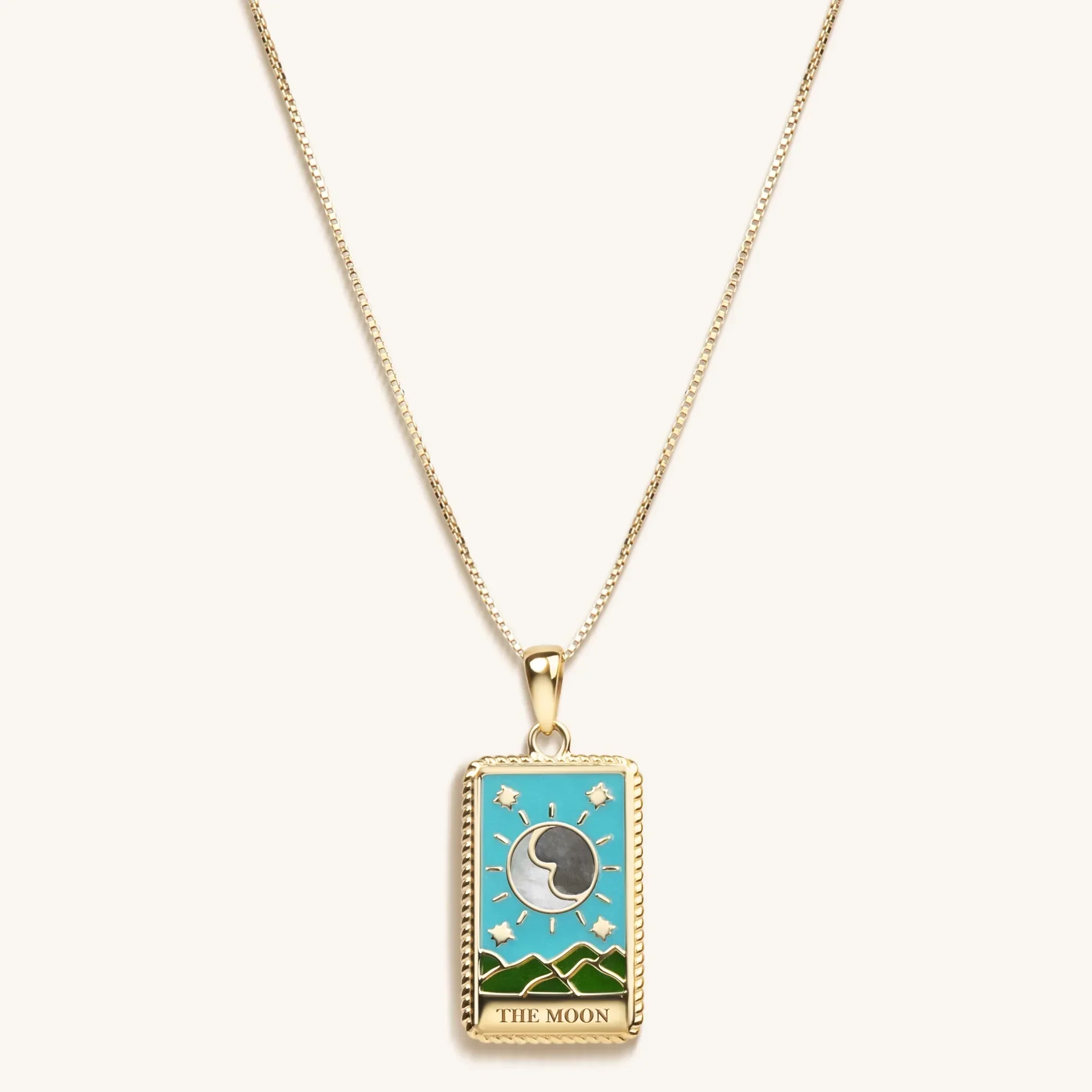 Divine Guidance - "The Moon" Tarot Card Necklace