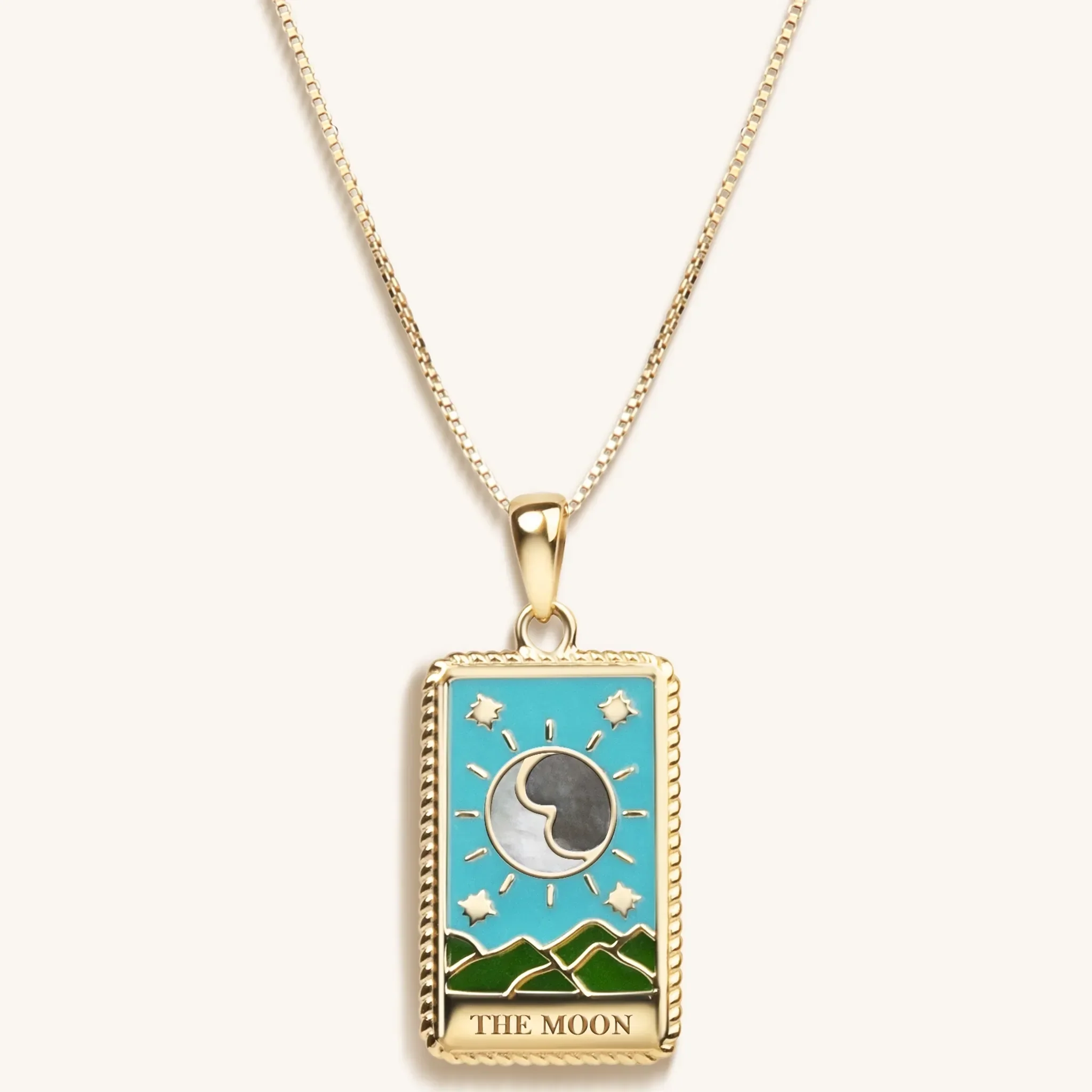Divine Guidance - "The Moon" Tarot Card Necklace - Image 3