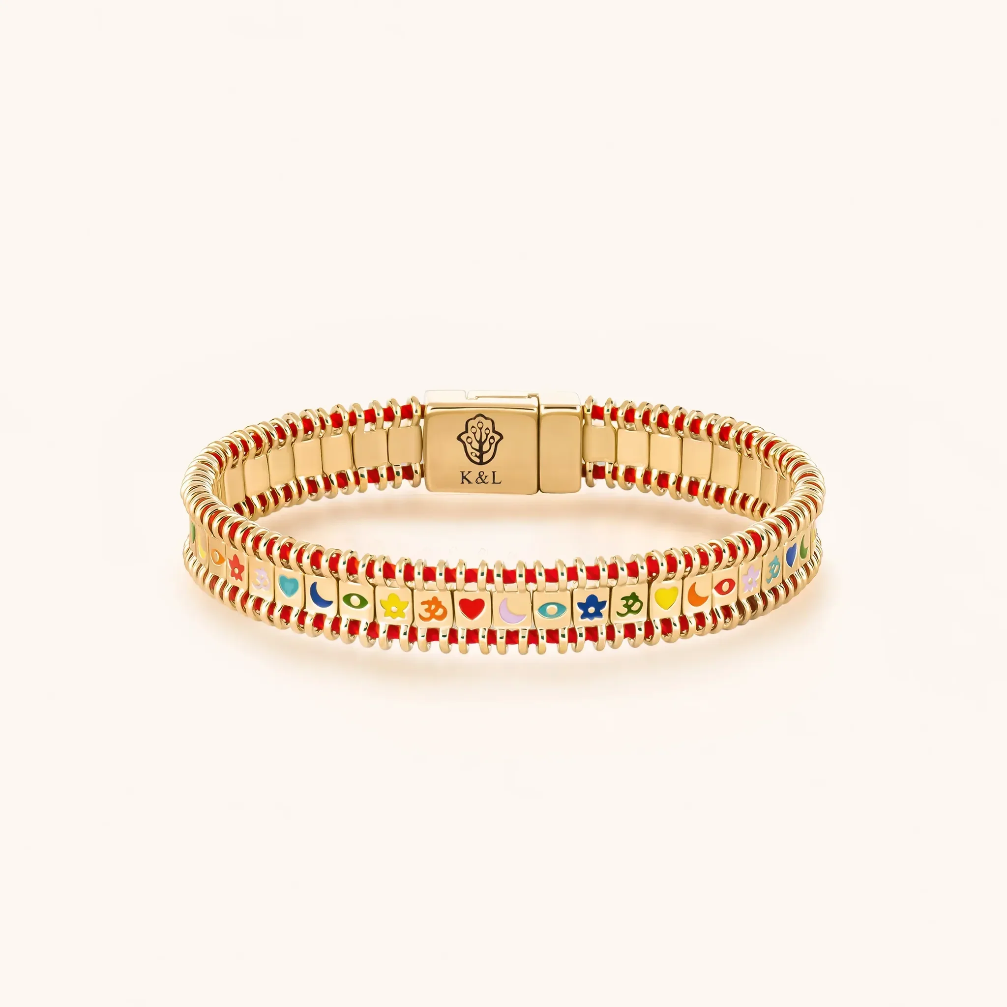 Divine Prism - Red String Tennis Bracelet