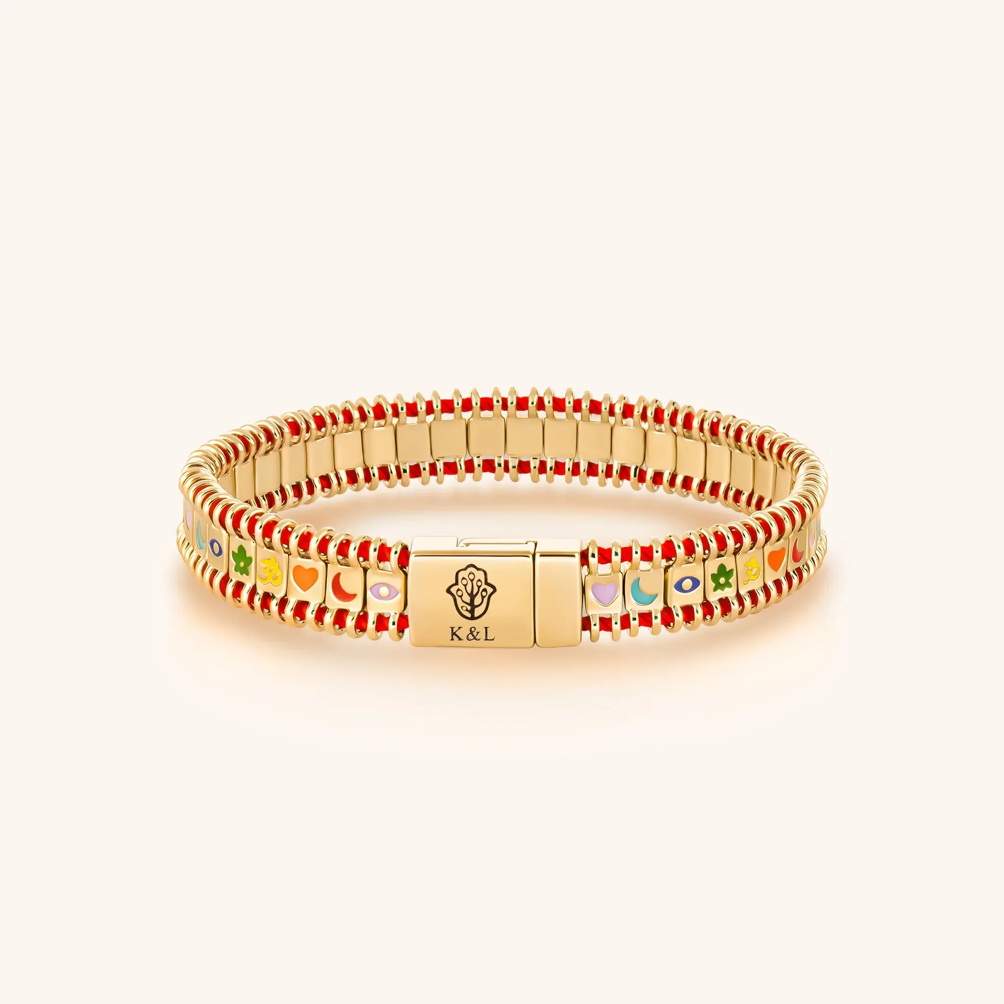 Divine Prism - Red String Tennis Bracelet - Image 4