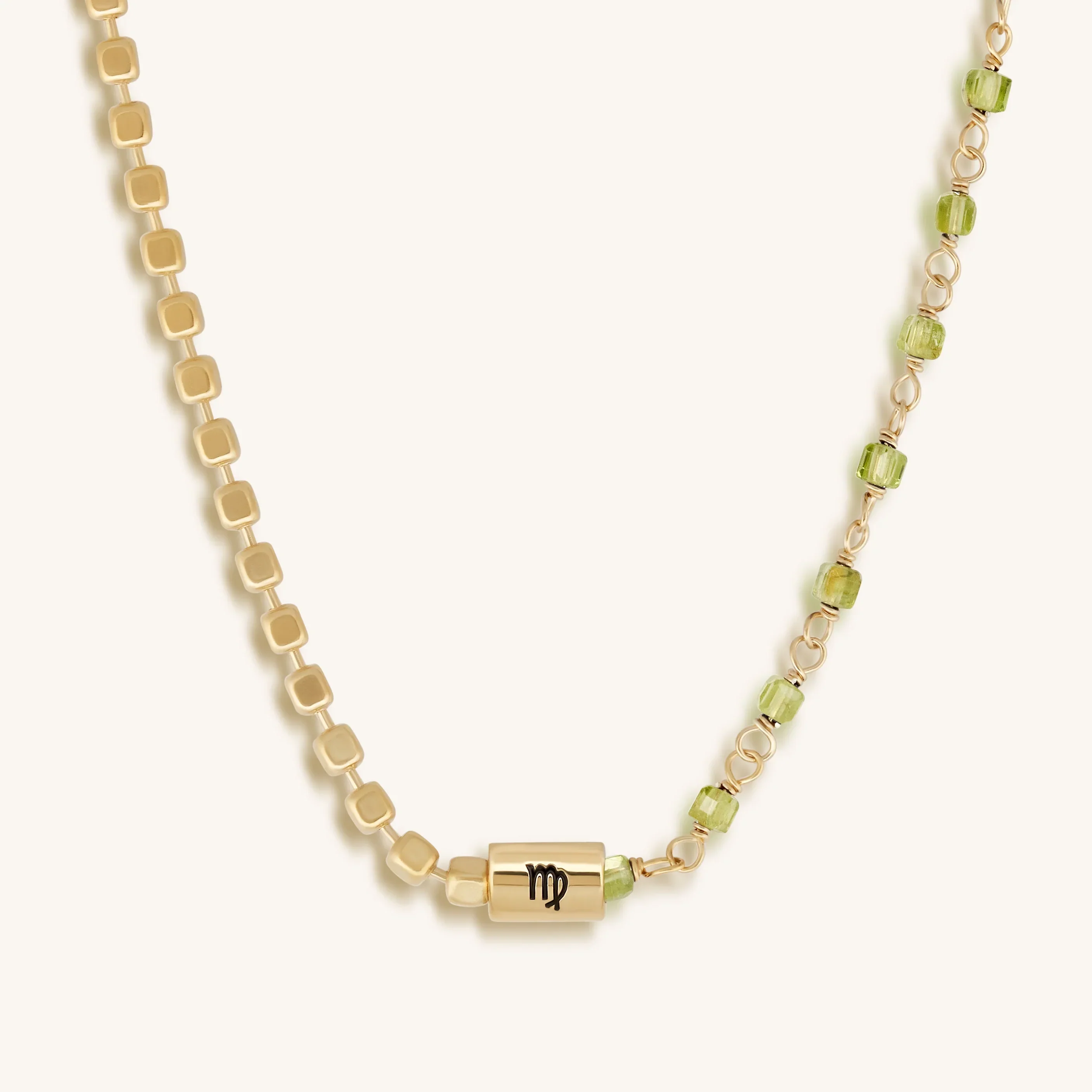 Effortless Perfection Virgo Peridot Necklace - Image 3