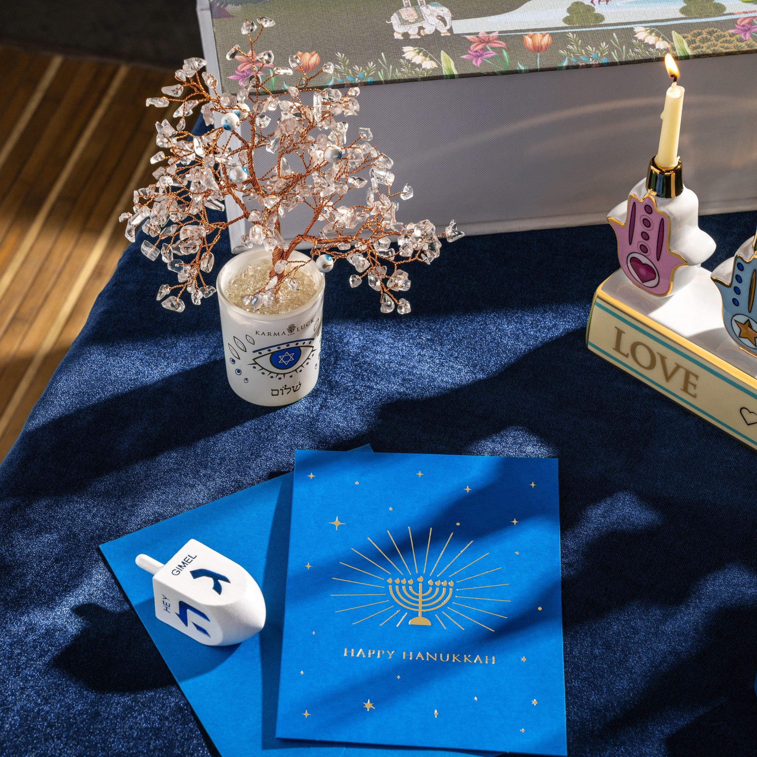 Elevated Traditions Clear Quartz Hanukkah Tree - Image 2