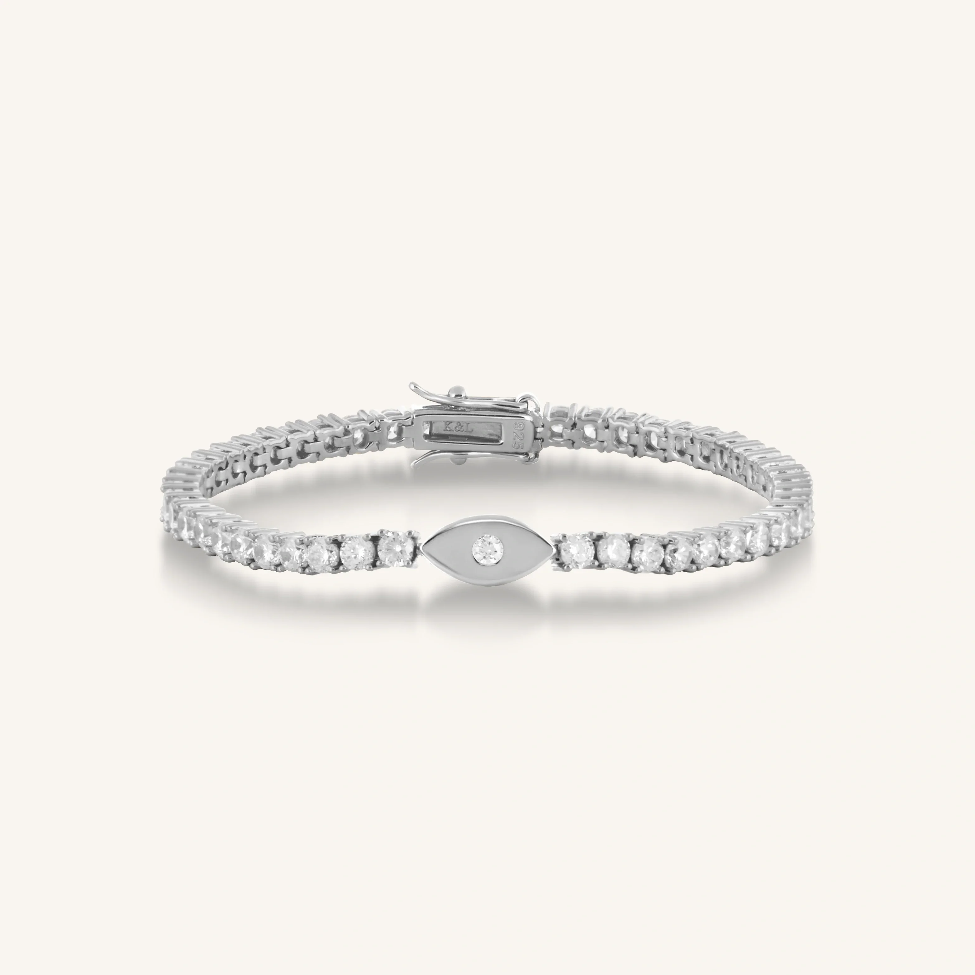Elevated Vibrations Silver Tennis Bracelet