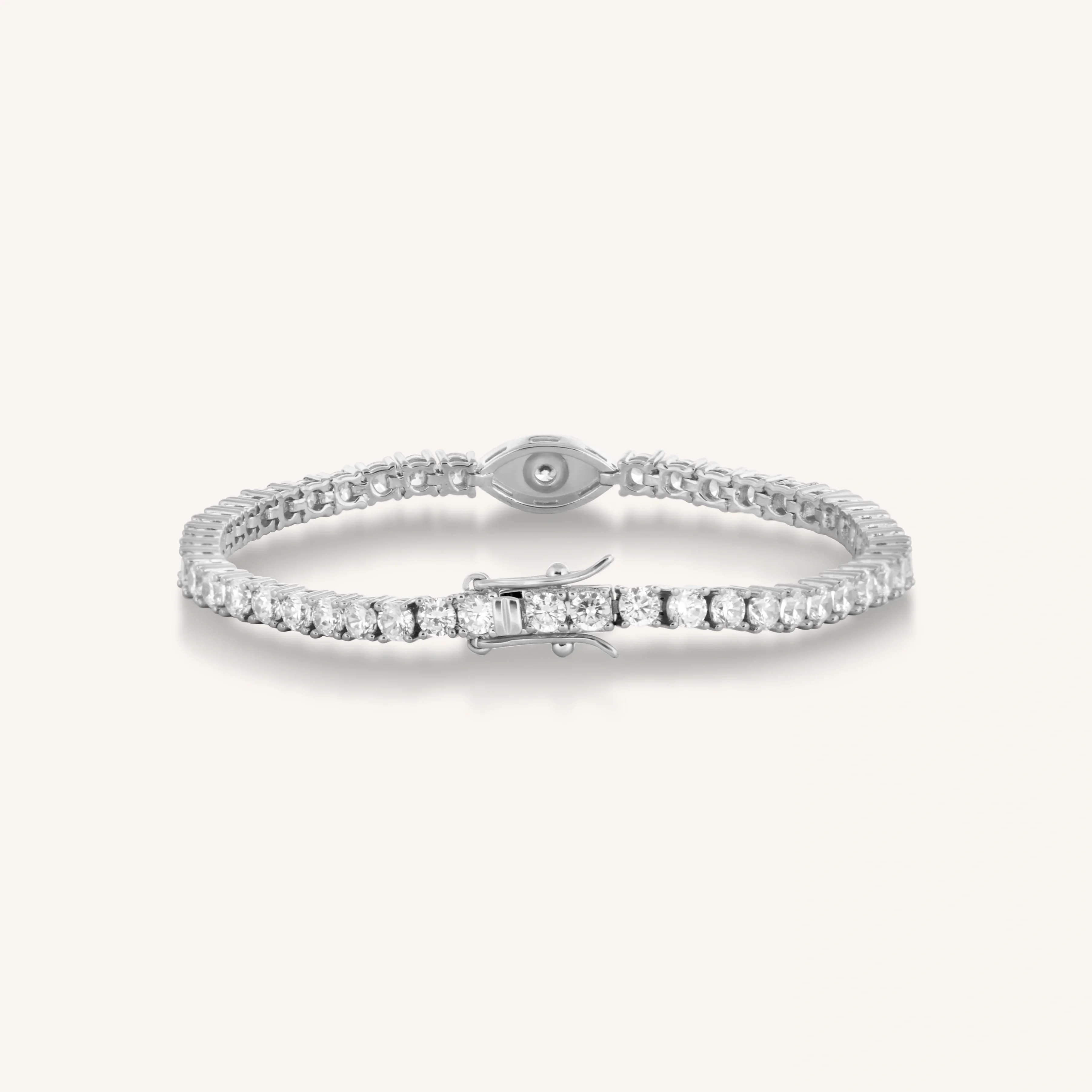 Elevated Vibrations Silver Tennis Bracelet - Image 4