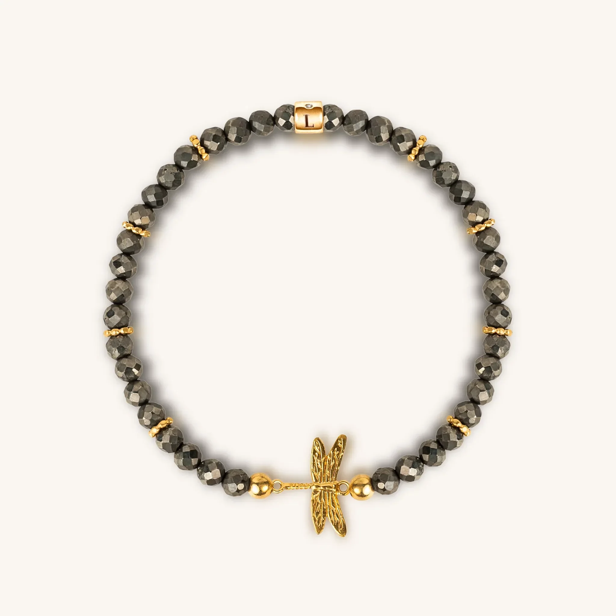 Emotional Maturity - Pyrite Dragonfly Charm Bracelet - Image 4