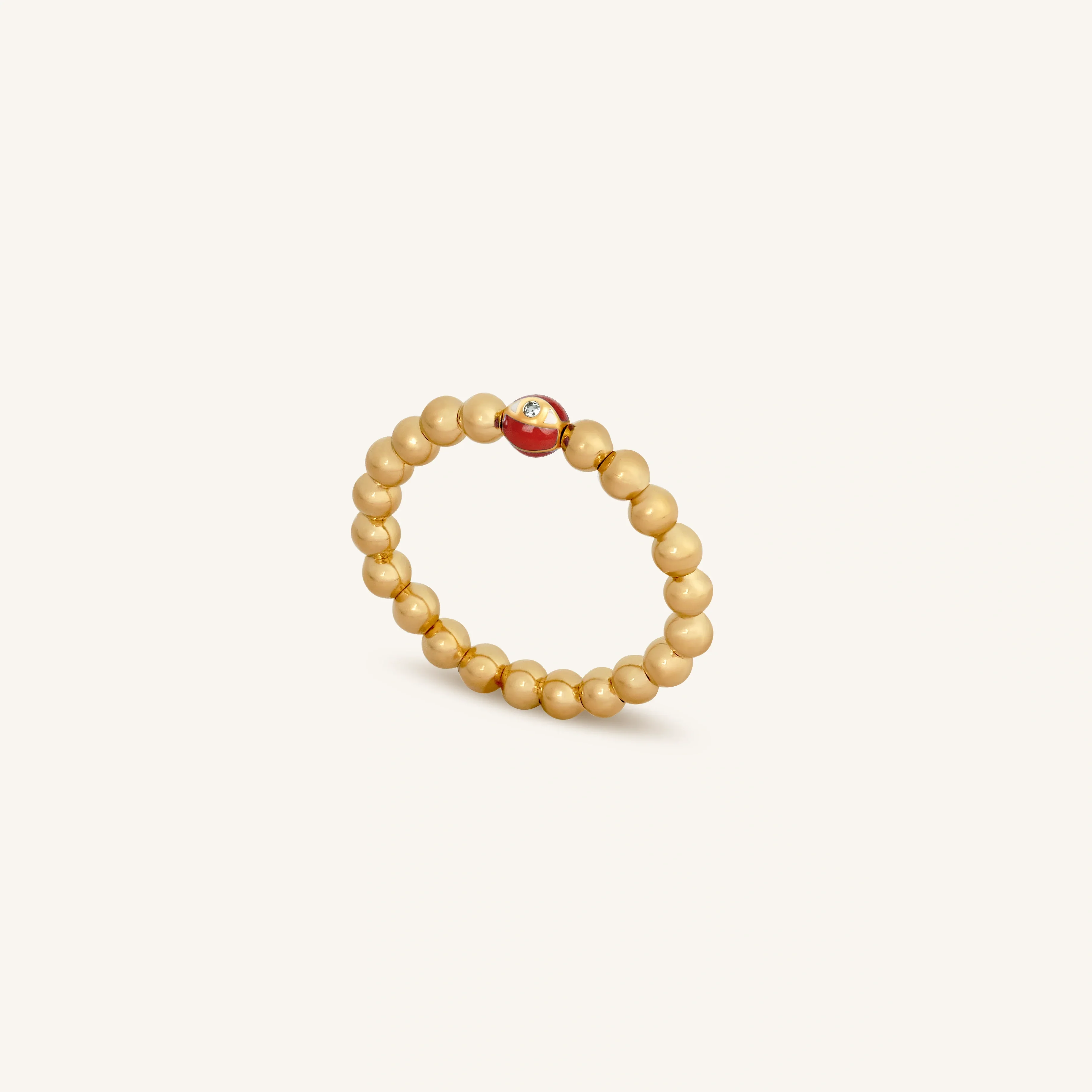 Empowered Reality Gold Evil Eye Ring - Image 3