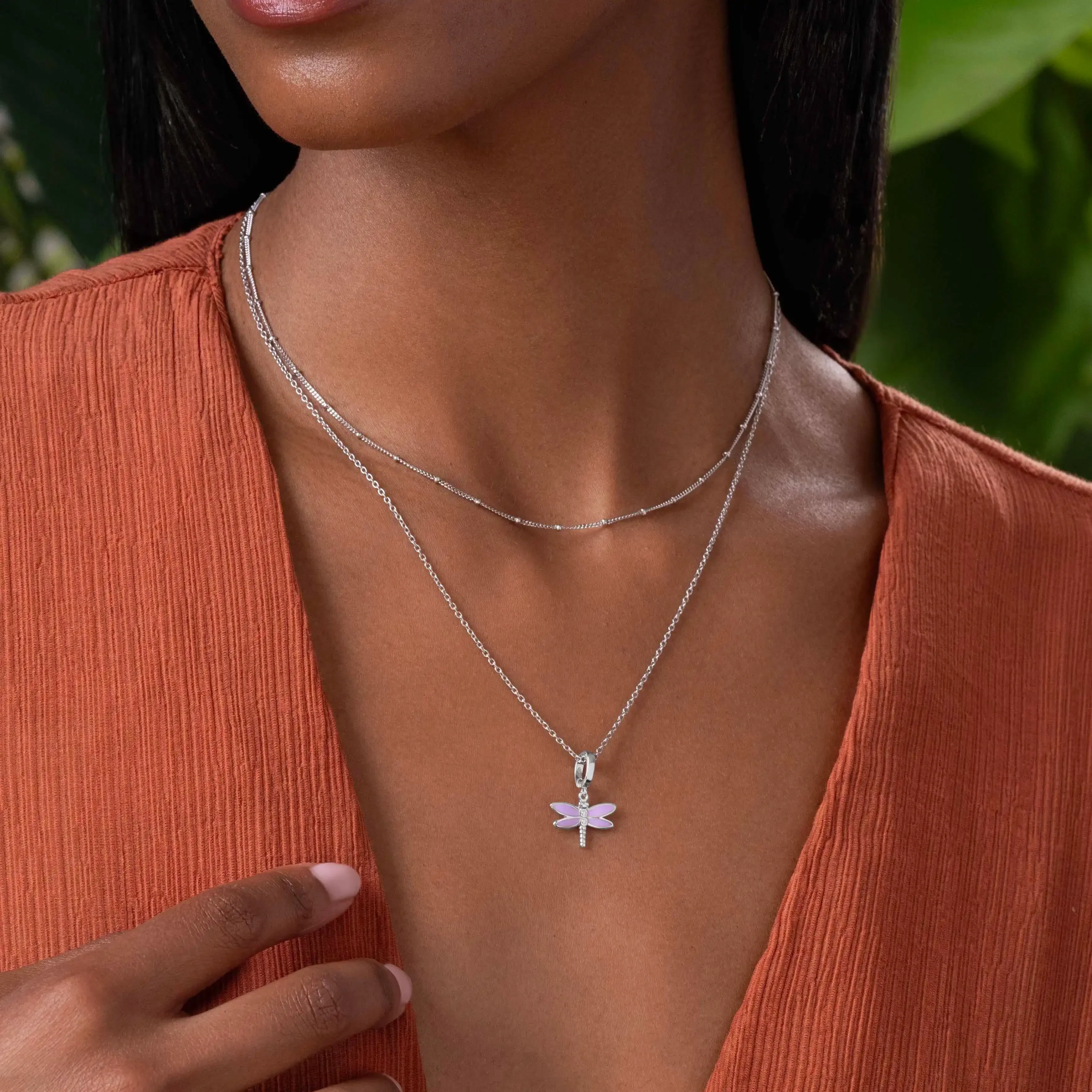 Enchanted Lilac Dragonfly Charm - Image 2