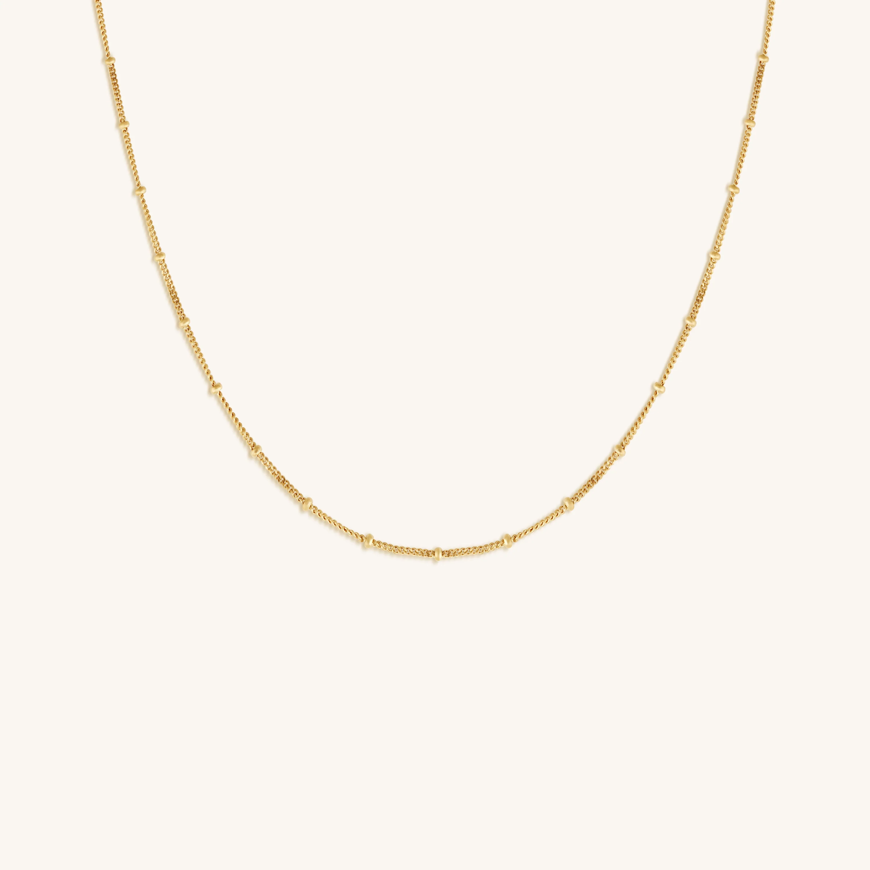 Endless Link - Diamond Cut Gold Necklace