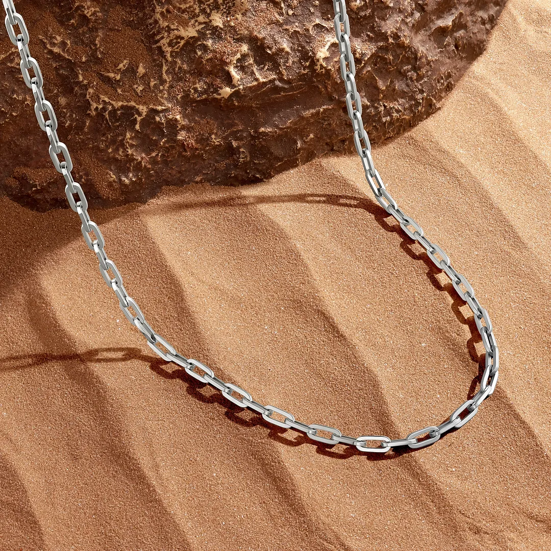Enduring Flow Stainless Steel Chain Necklace