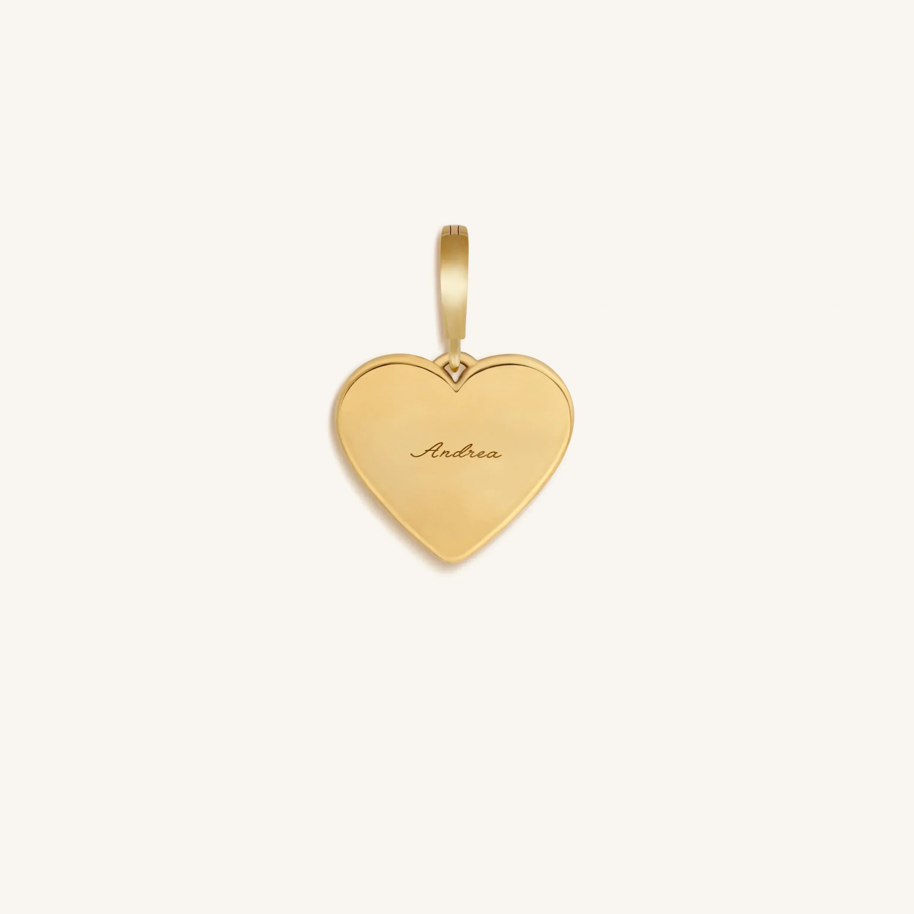 Peaceful Soul Gold Heart Charm - Image 3