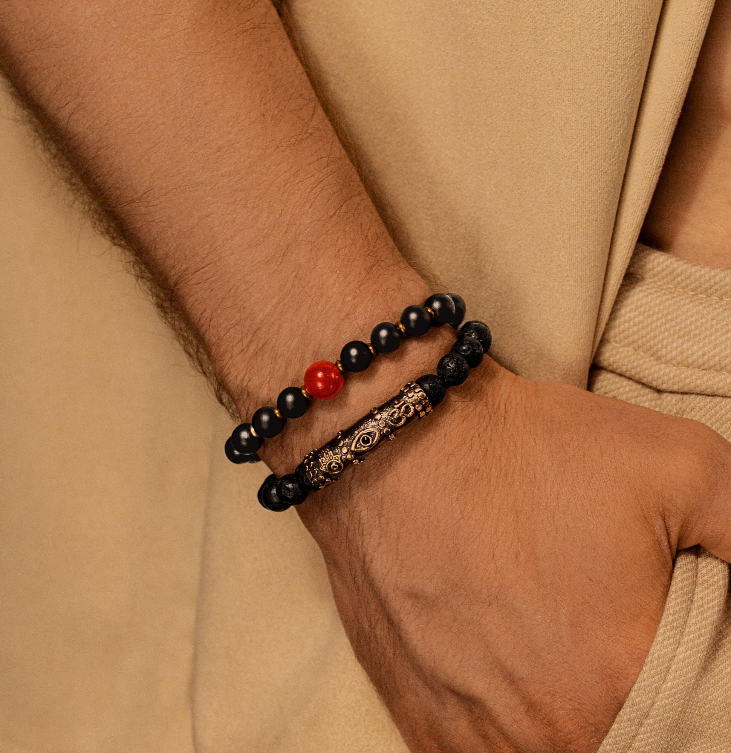 Enduring Strength - Triple Protection Lava Bracelet - Image 2