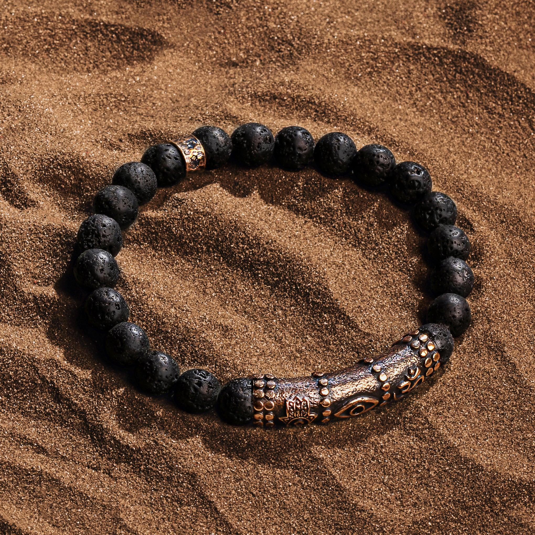 Enduring Strength - Triple Protection Lava Bracelet - Image 3