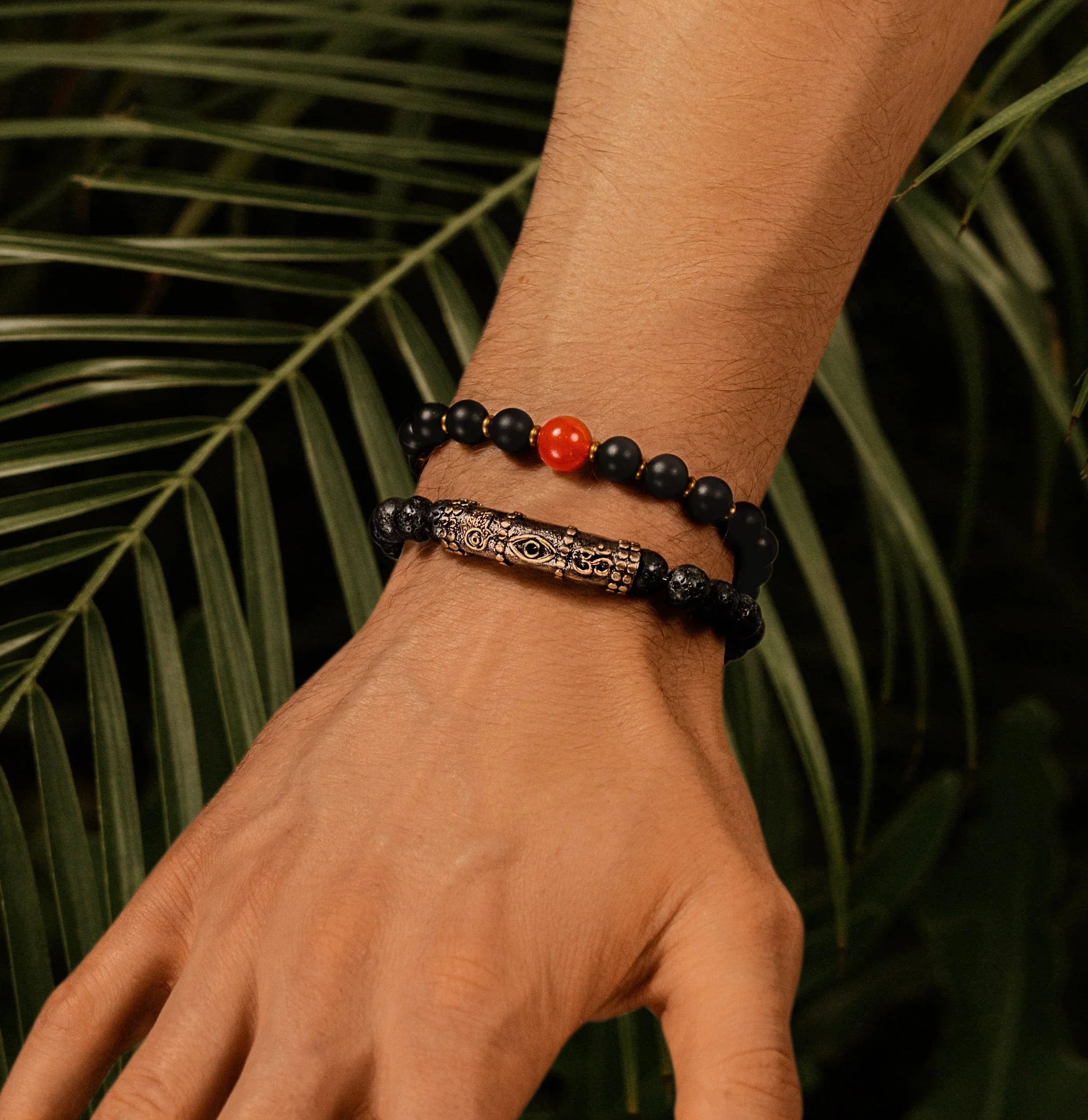 Enduring Strength - Triple Protection Lava Bracelet - Image 4