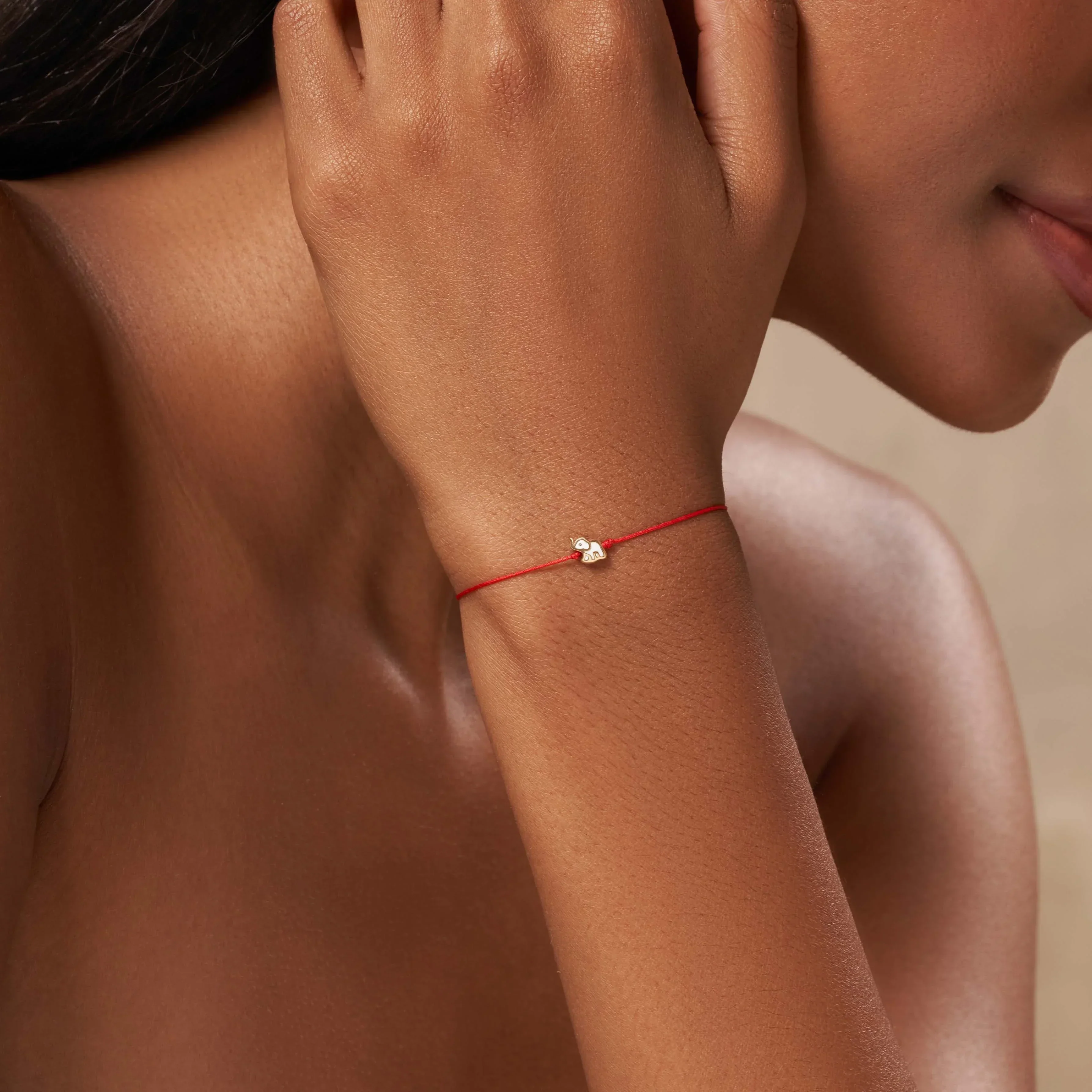 Enduring Unity - Elephant Red String Bracelet - Image 2