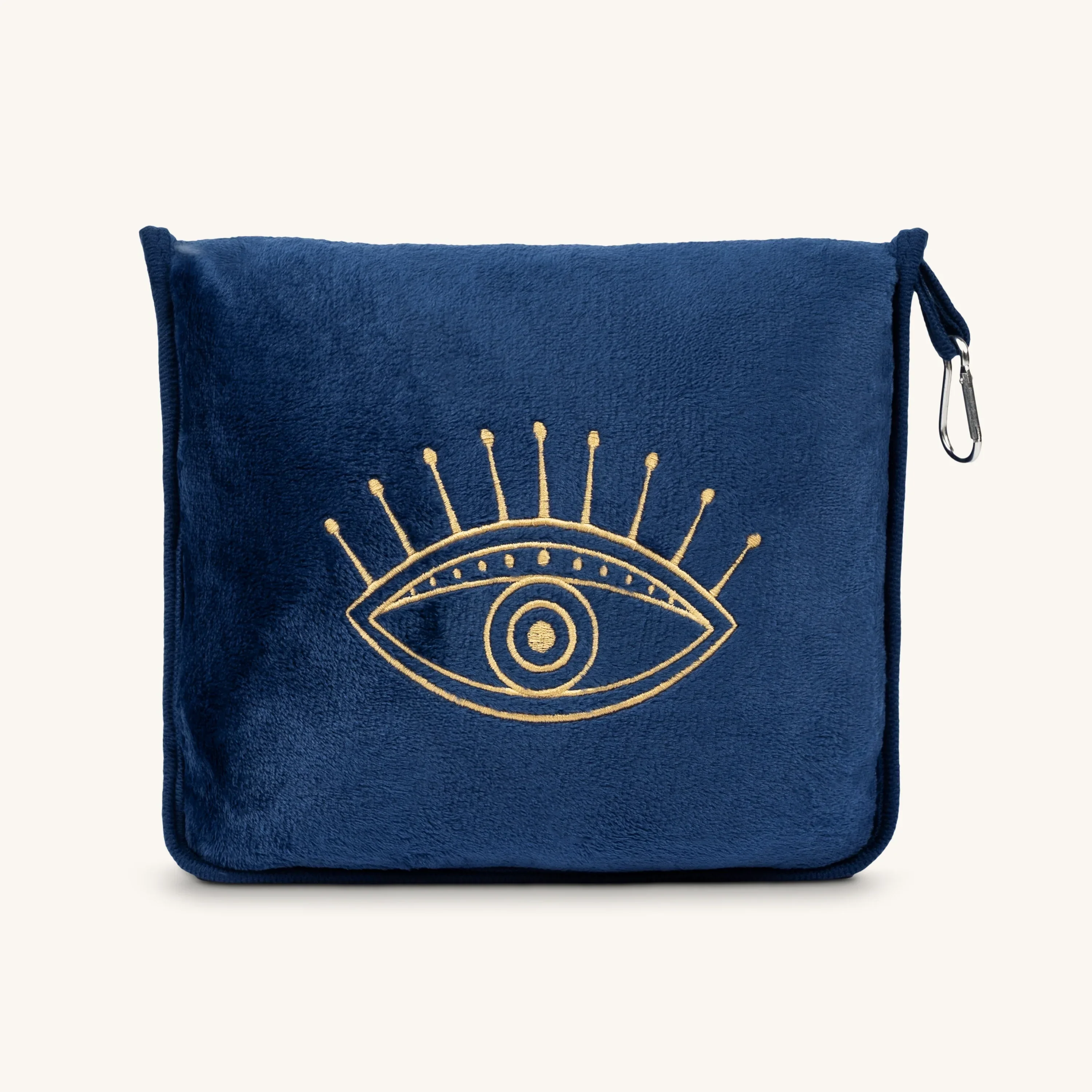 Energetic Balance Navy Pillow and Blanket Set