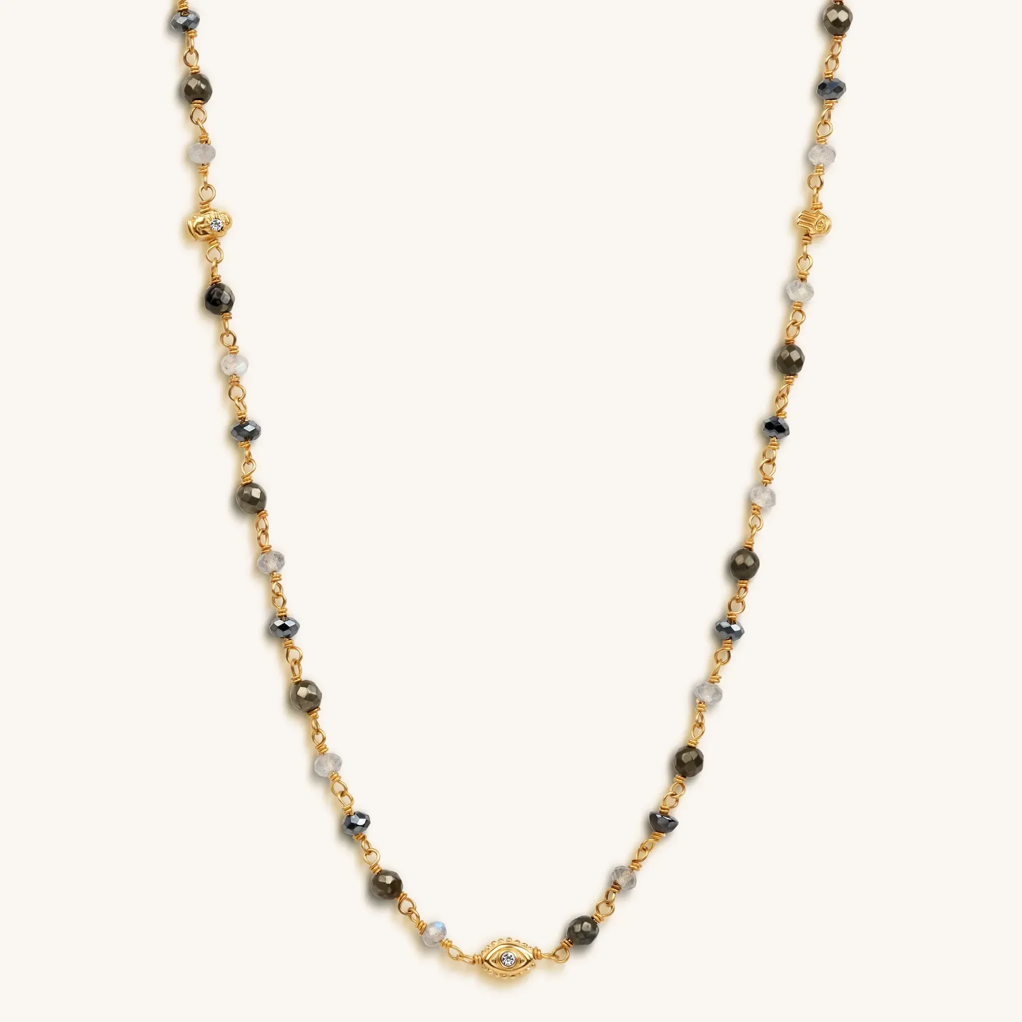 Energetic Spirit - Hematite Pyrite Labradorite Triple Protection Wrap - Image 4