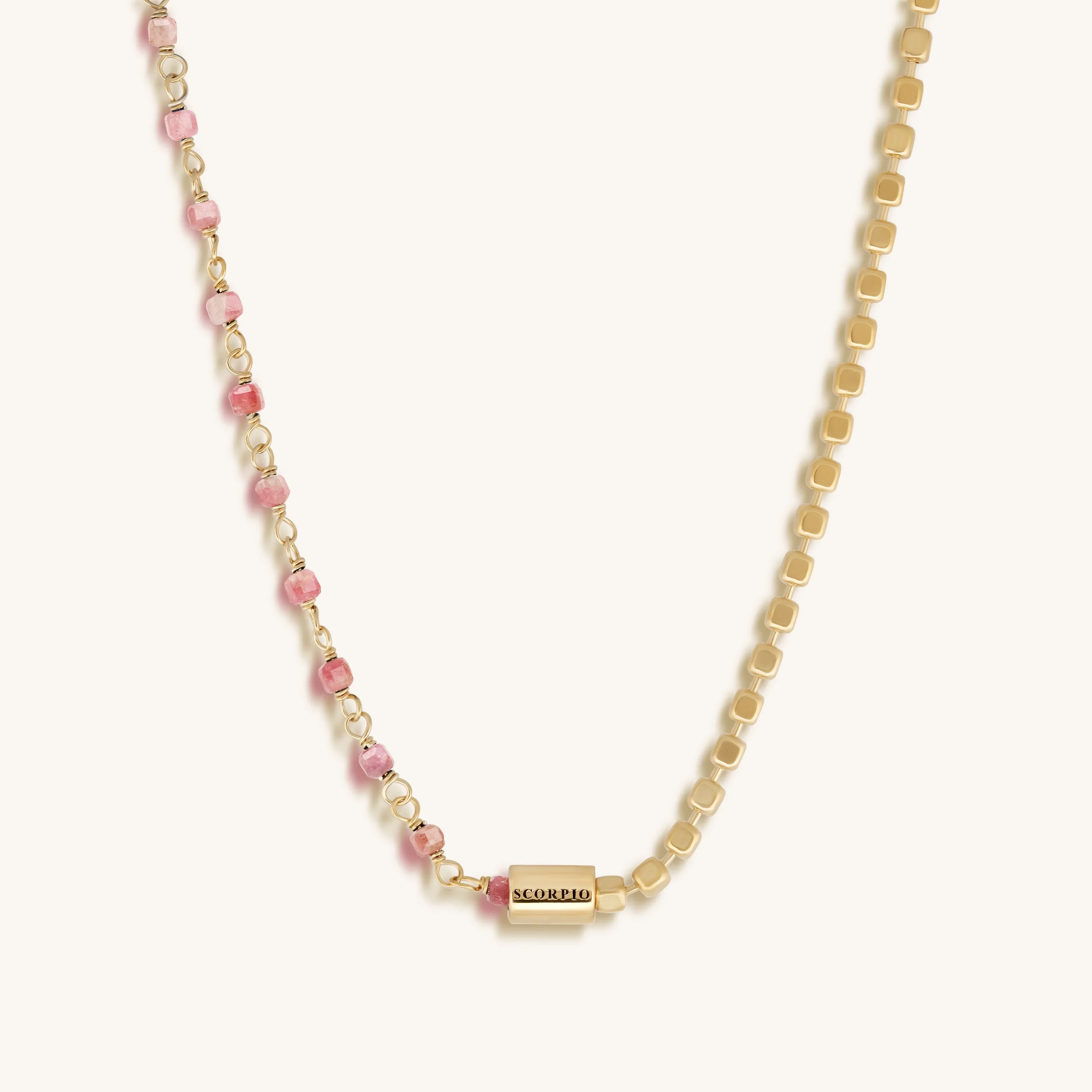 Enigmatic Loyalty Scorpio Pink Tourmaline Necklace - Image 4