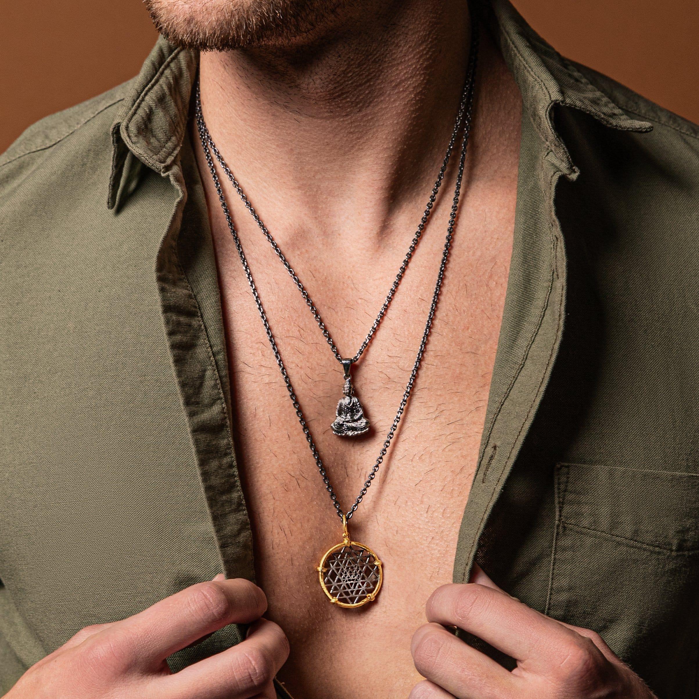 Enlightened Being- Silver Thai Buddha Pendant Necklace - Image 3