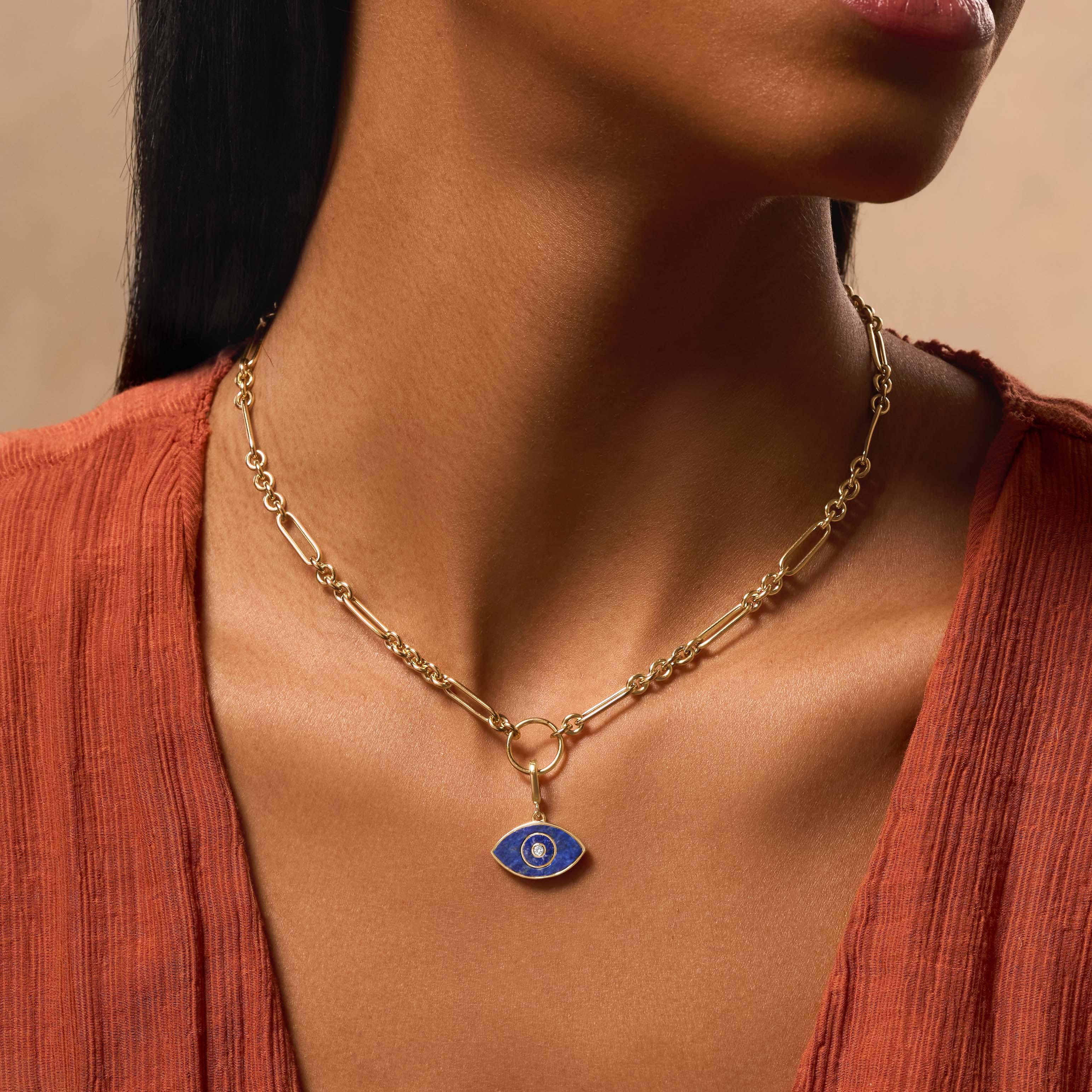Enlightening Insight Lapis Lazuli Evil Eye Charm - Image 2