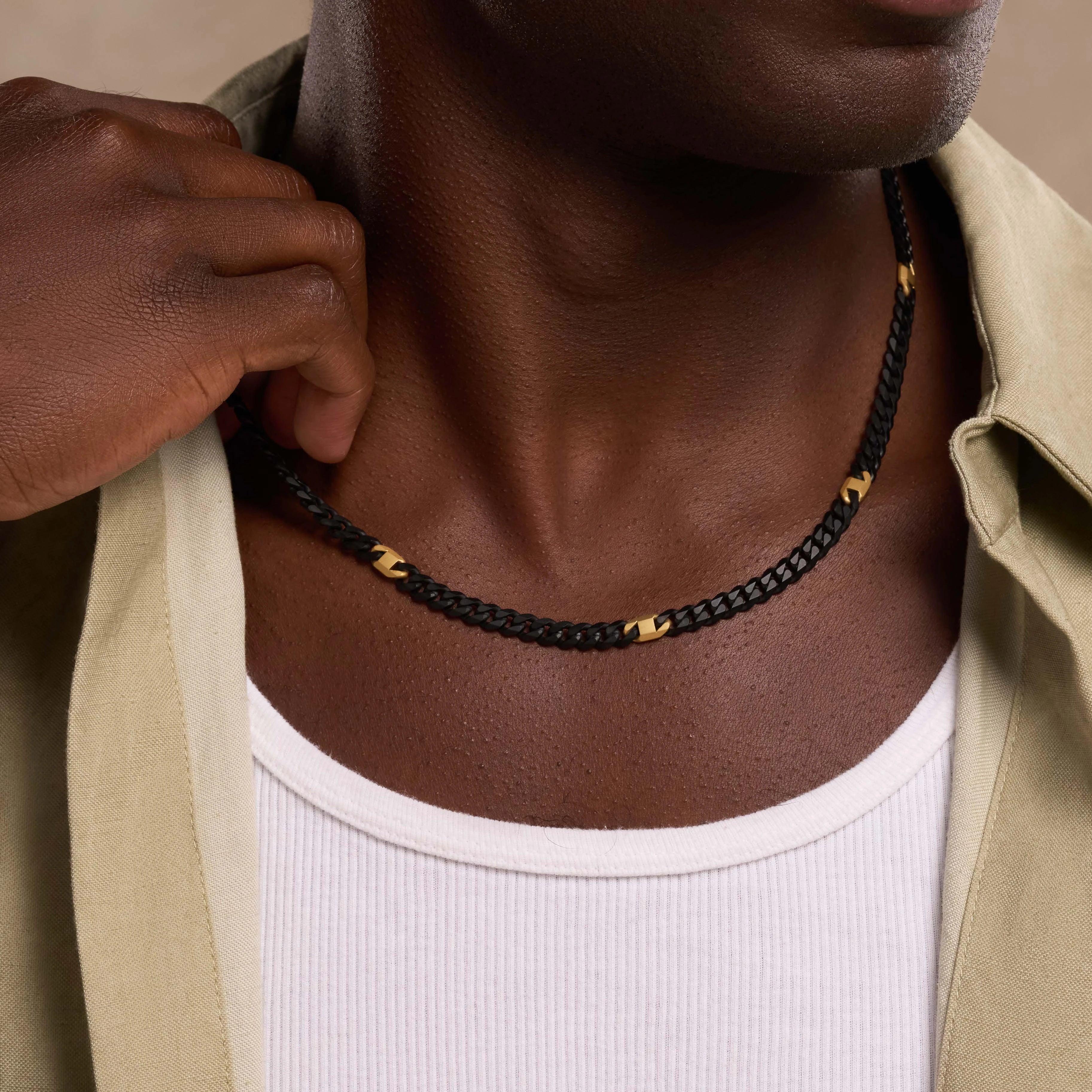 Enlivened Dreams Gold Stainless Steel Curb Chain Necklace - Image 2