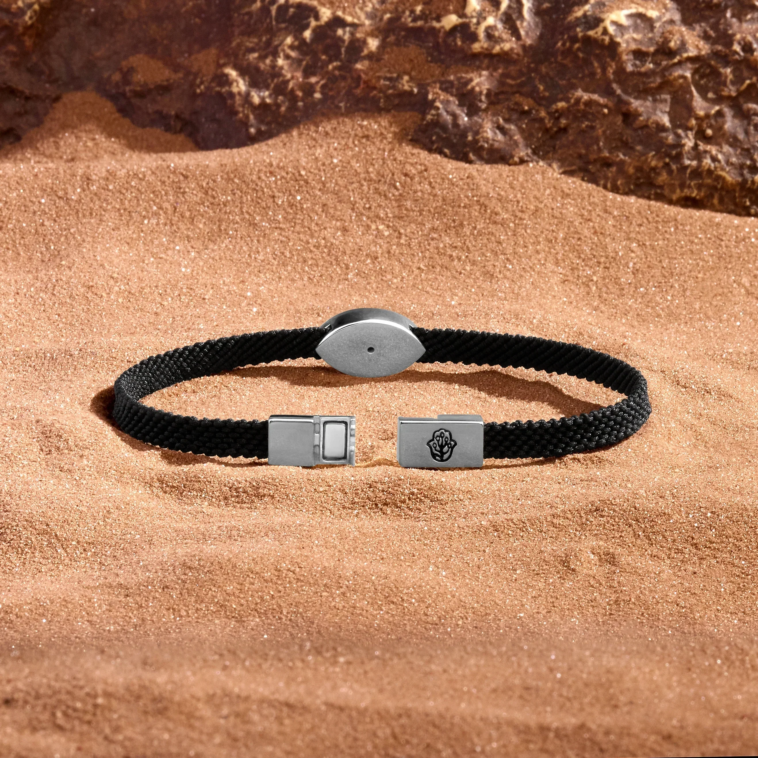Essence of Balance Malachite Evil Eye Black String Bracelet - Image 4