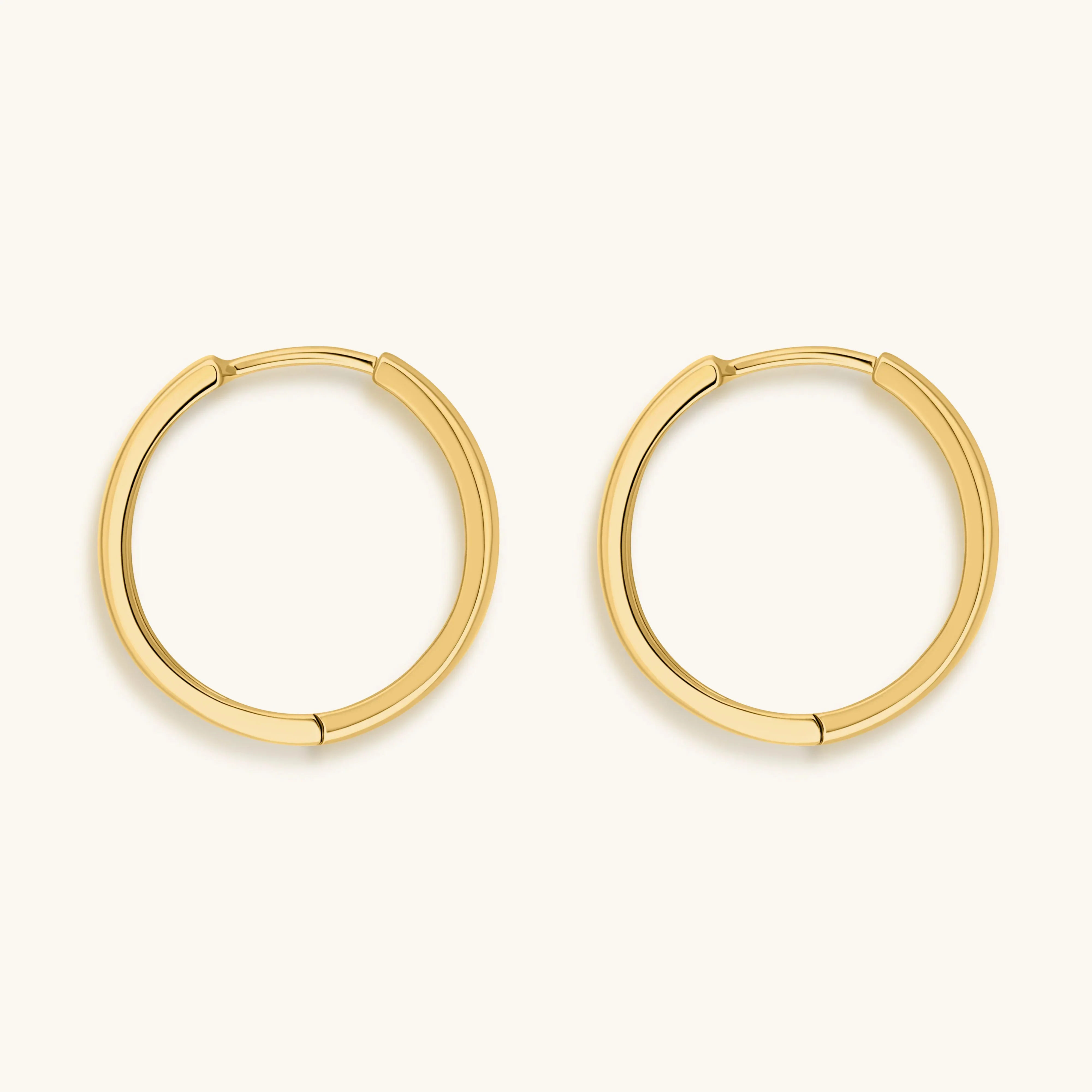 Eternal Circle - Gold Hoop Earrings