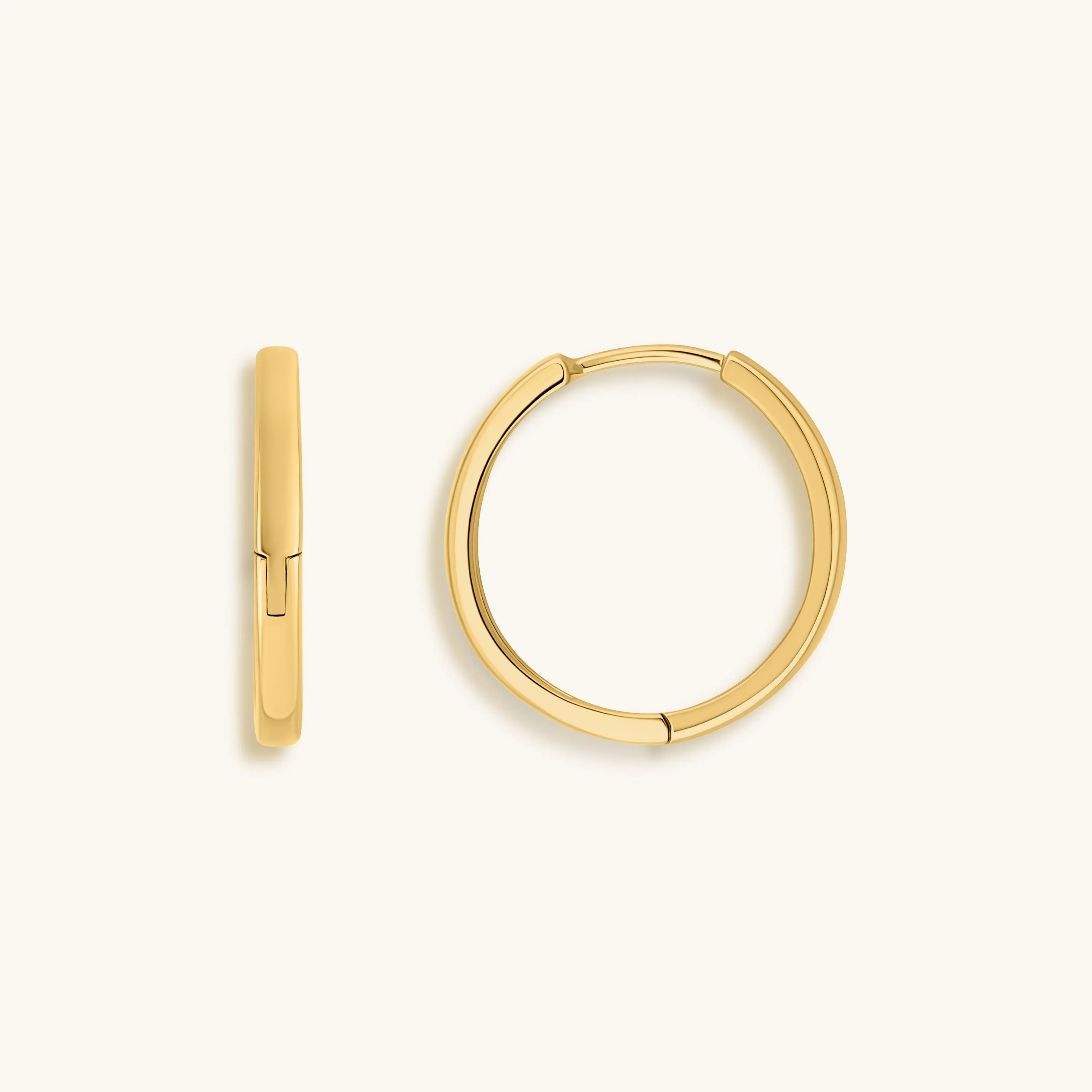 Eternal Circle - Gold Hoop Earrings - Image 5