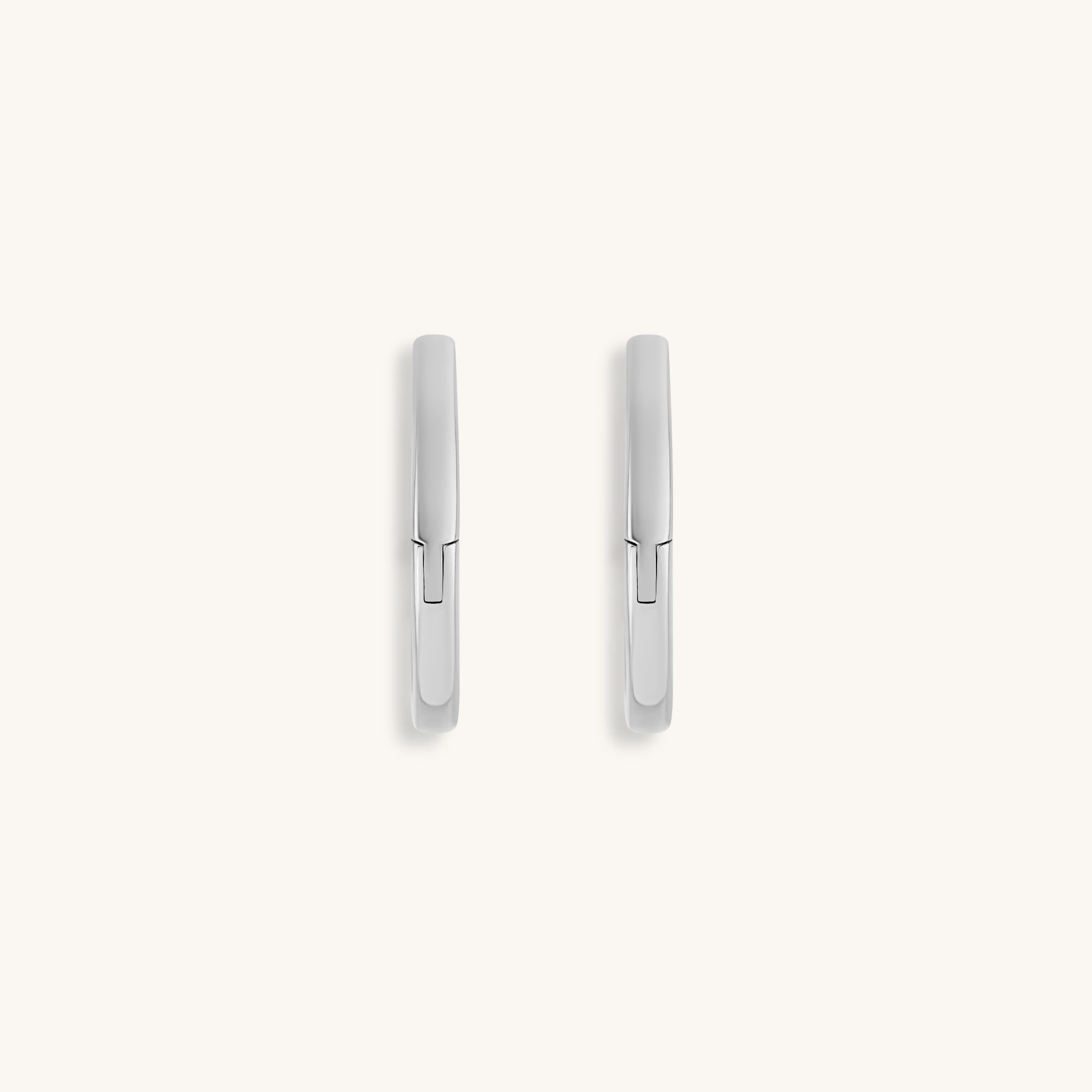 Eternal Circle - Silver Hoop Earrings - Image 3