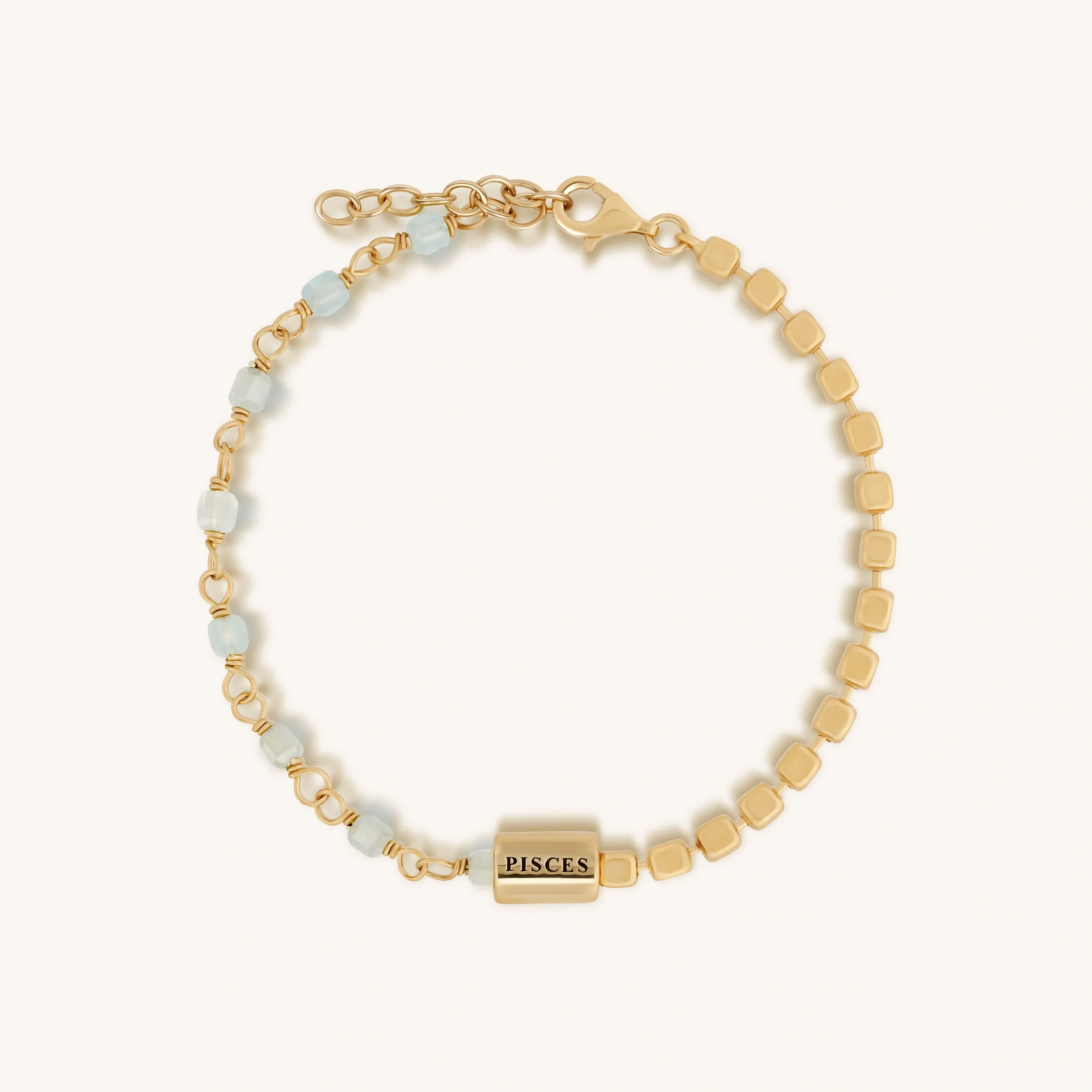 Eternal Romantic Aquamarine Pisces Bracelet - Image 3