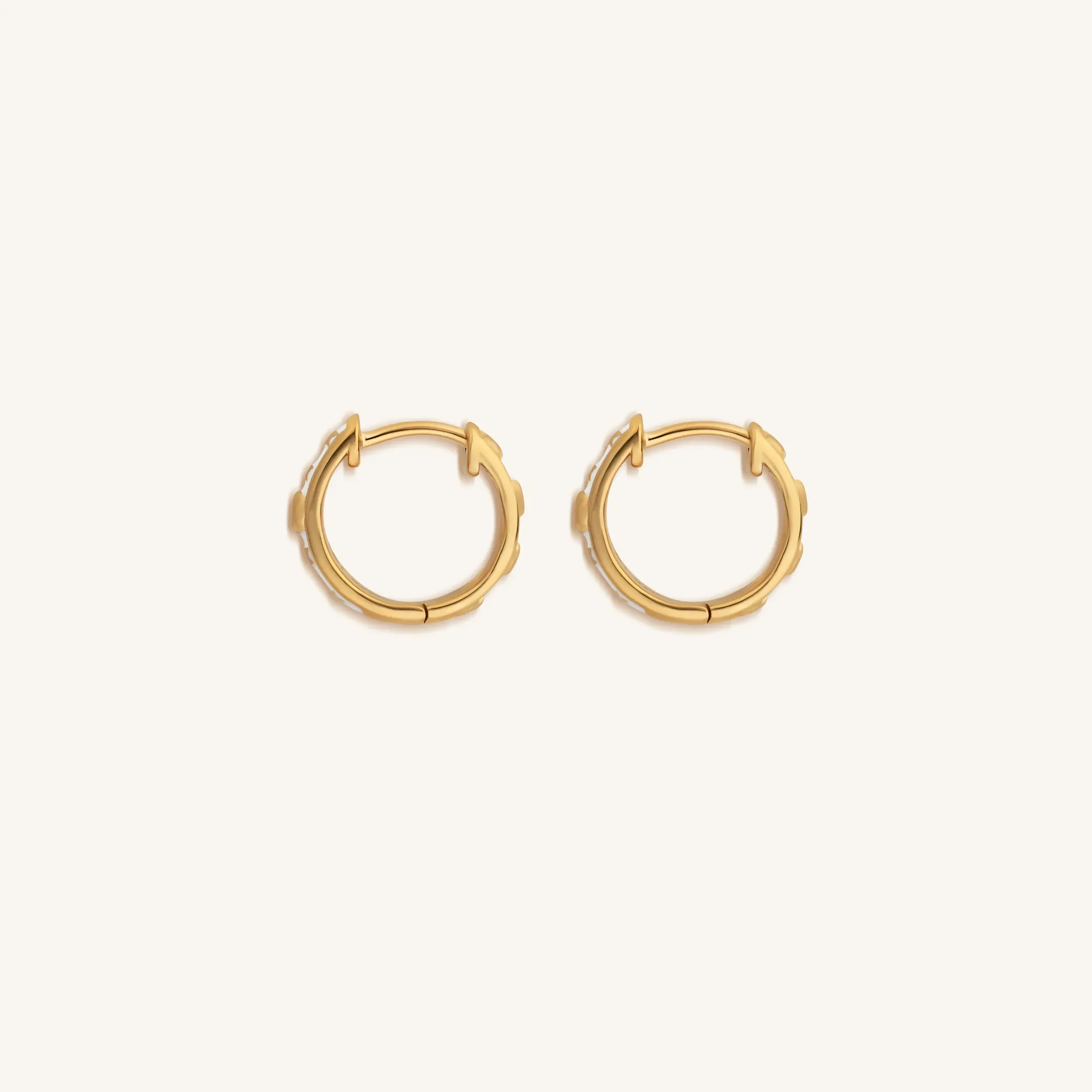 Ethereal Existence Gold Star Hoop Earrings - Image 4