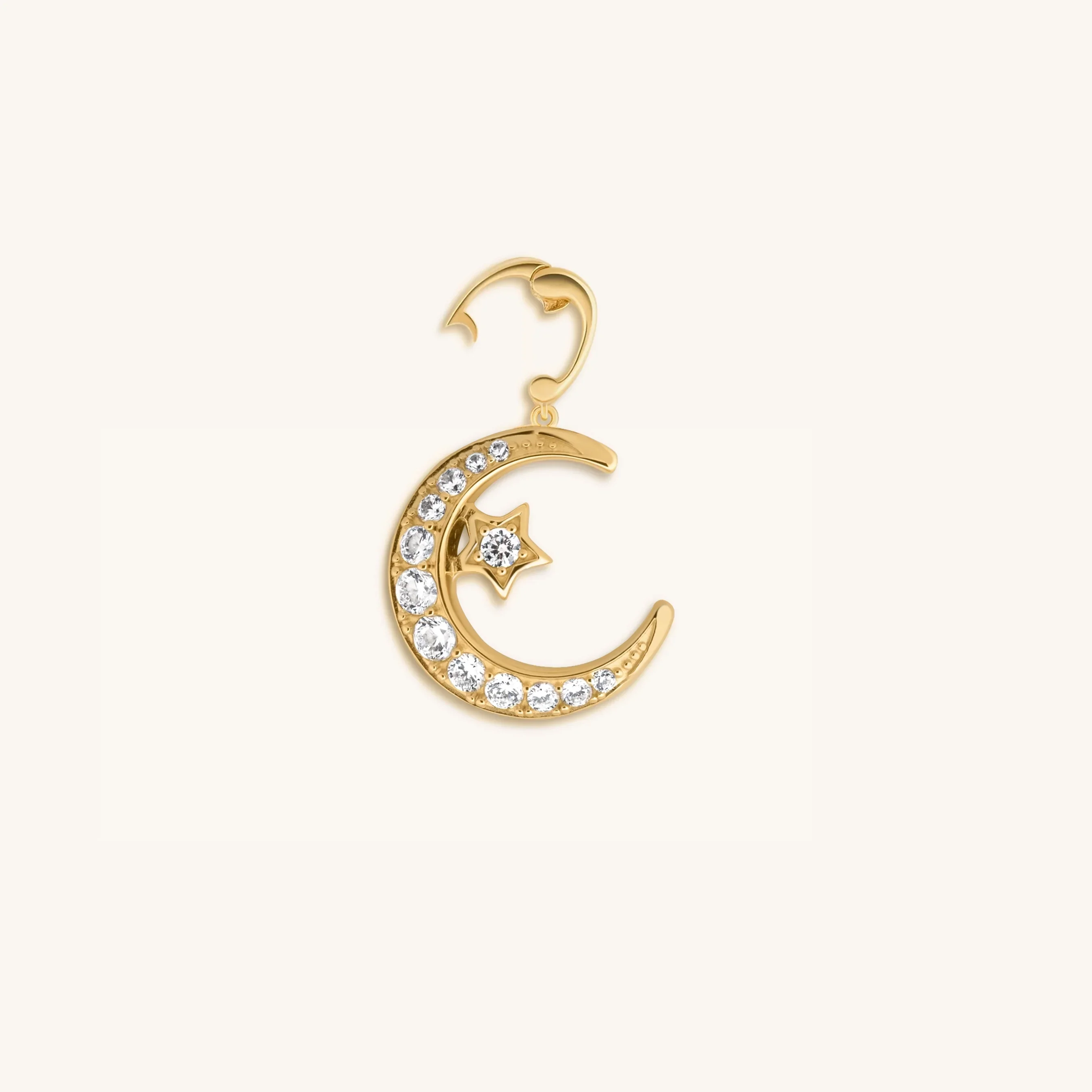 Ethereal Visions Moon & Star Gold Charm - Image 3