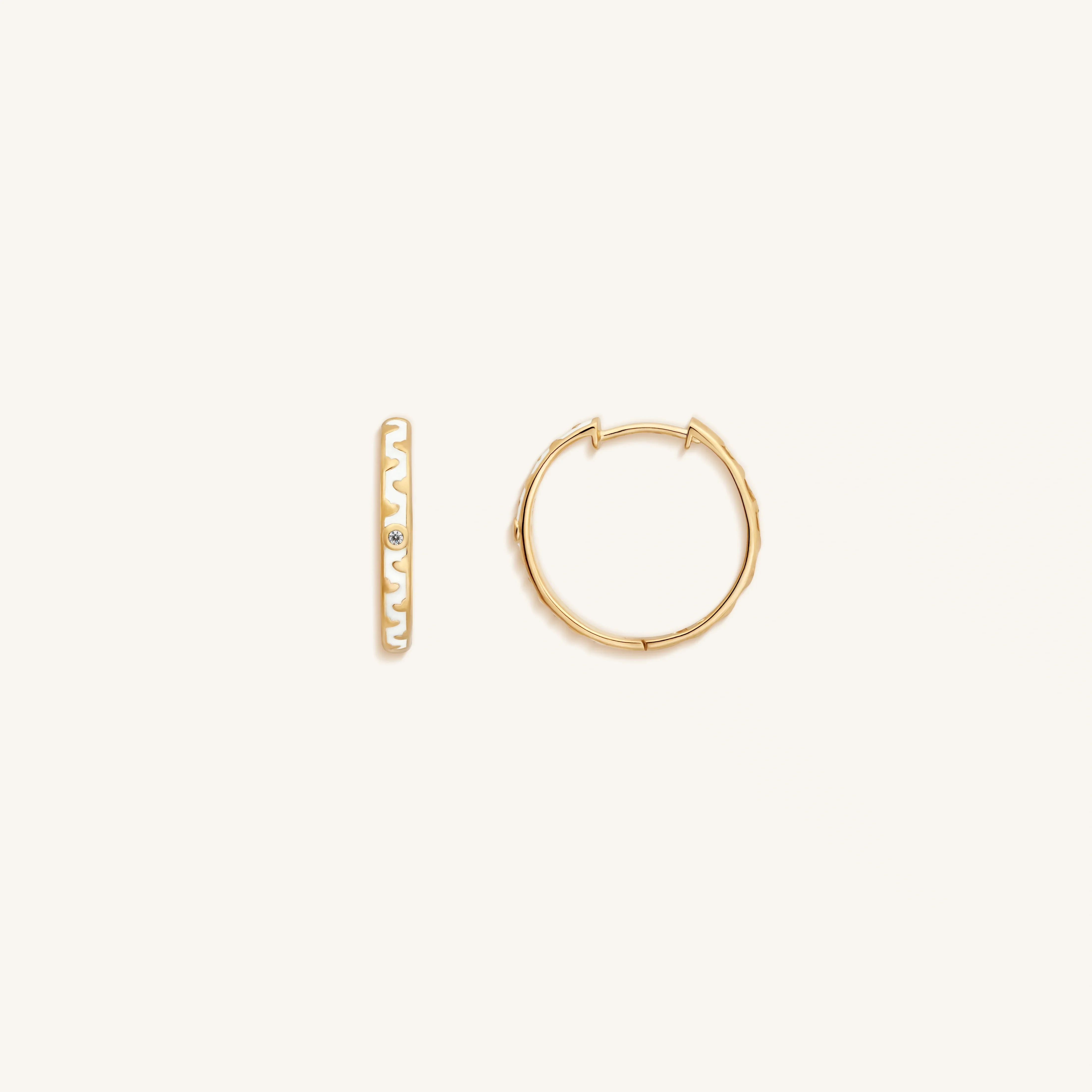 Pure Compassion Gold Heart Earrings - Image 4