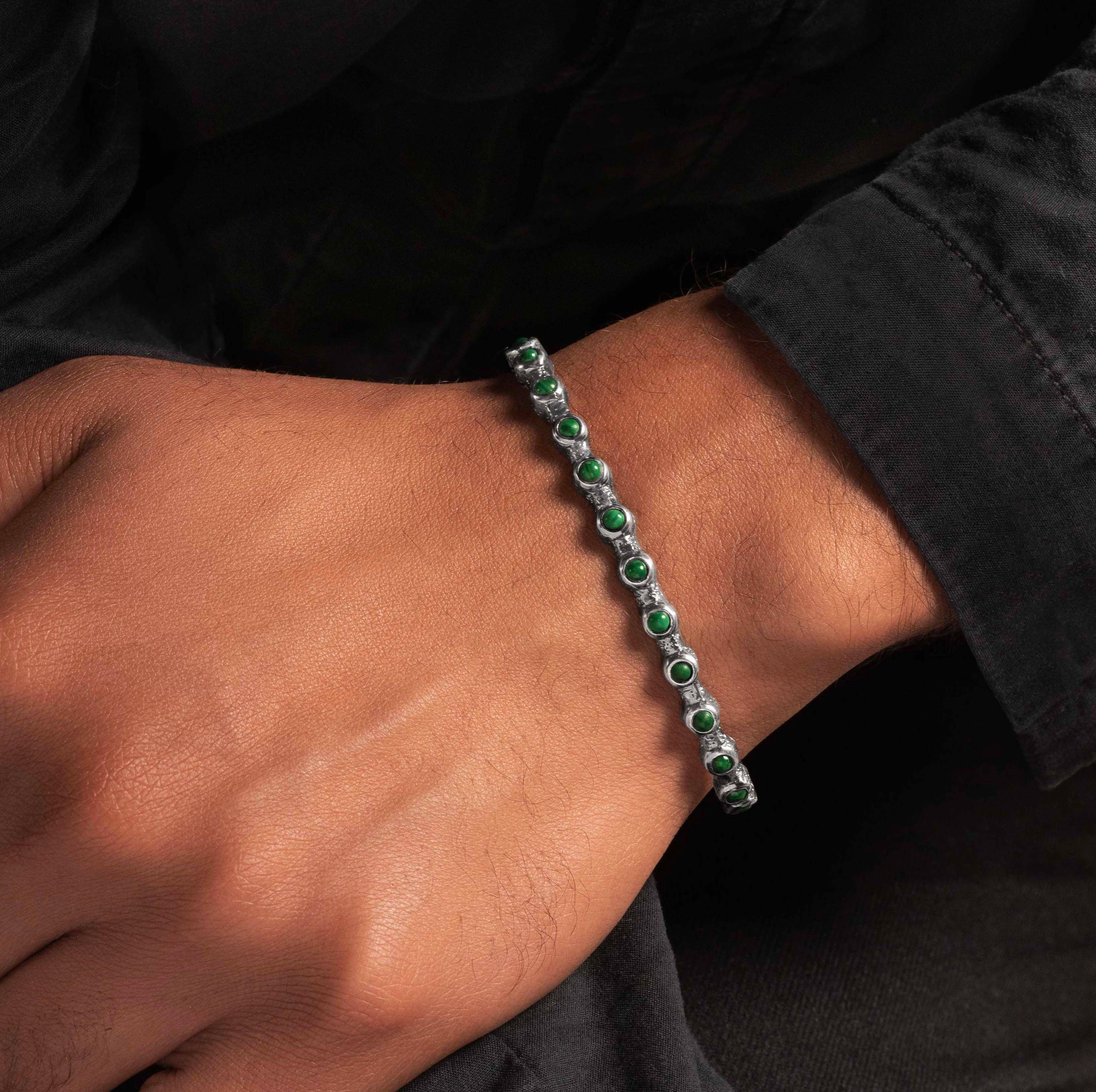 Fearless Abundance - Malachite Cuff Bracelet - Image 2