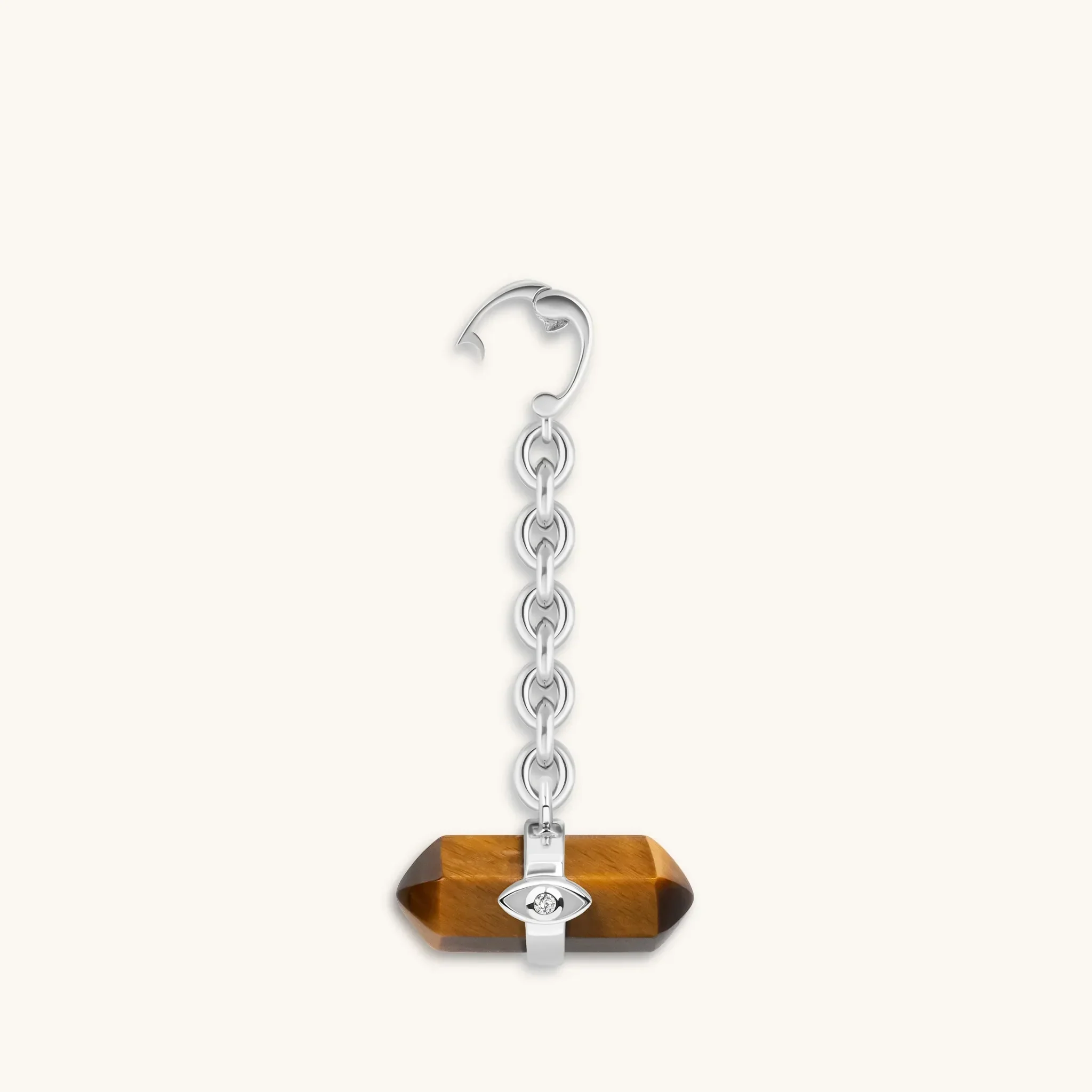 Fearless Intuition - Tiger’s Eye Double Pointer Charm - Image 3
