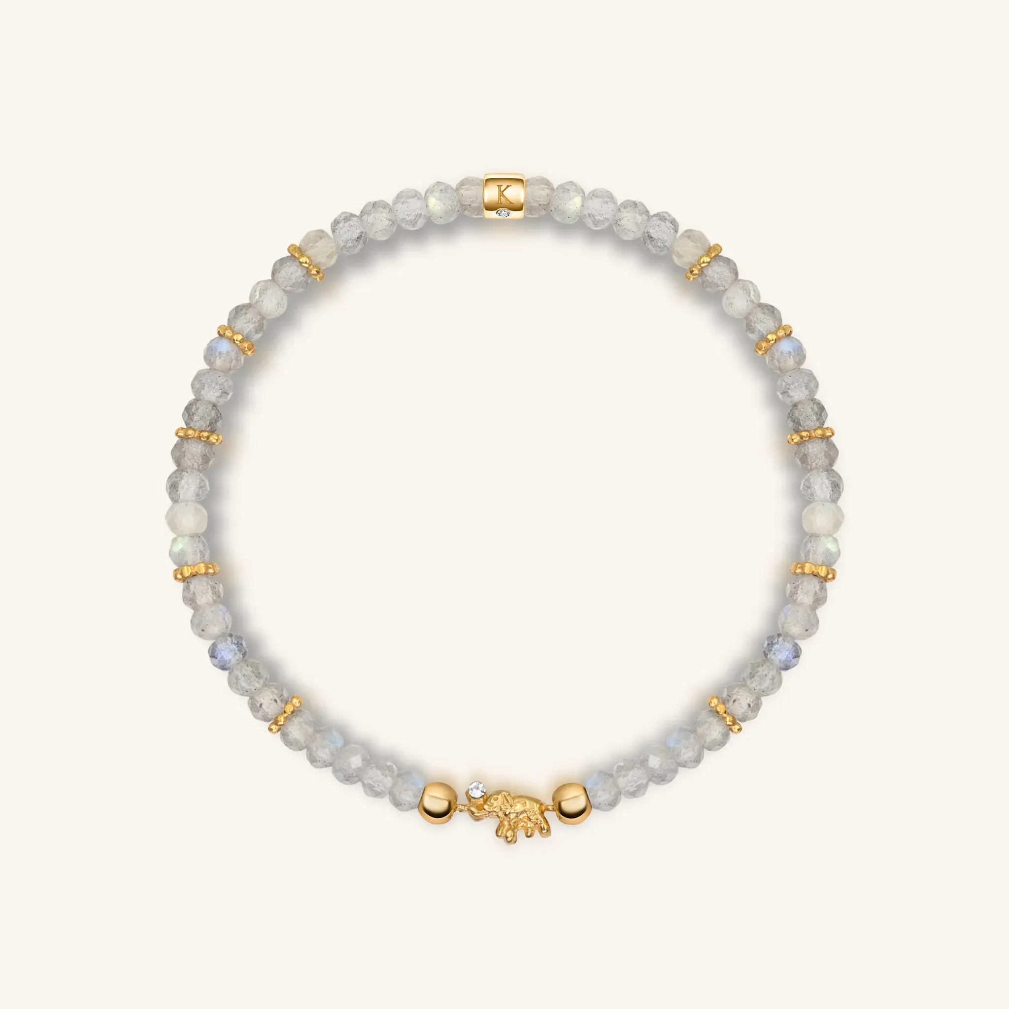 Fierce Spirit - Tiger's Eye Labradorite Pyrite Triple Protection Bracelet Stack - Image 4