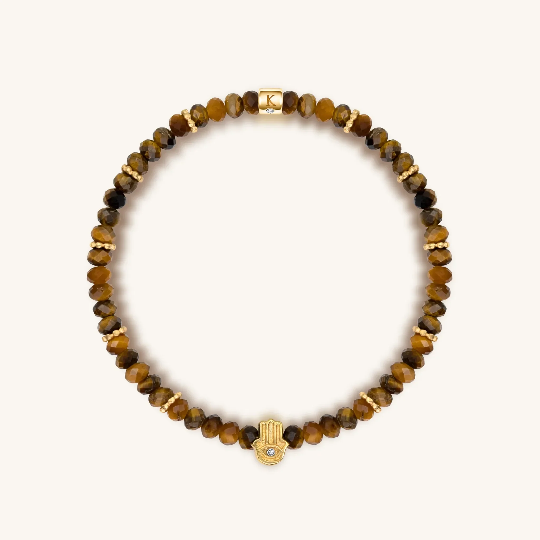 Fierce Spirit - Tiger's Eye Labradorite Pyrite Triple Protection Bracelet Stack - Image 7