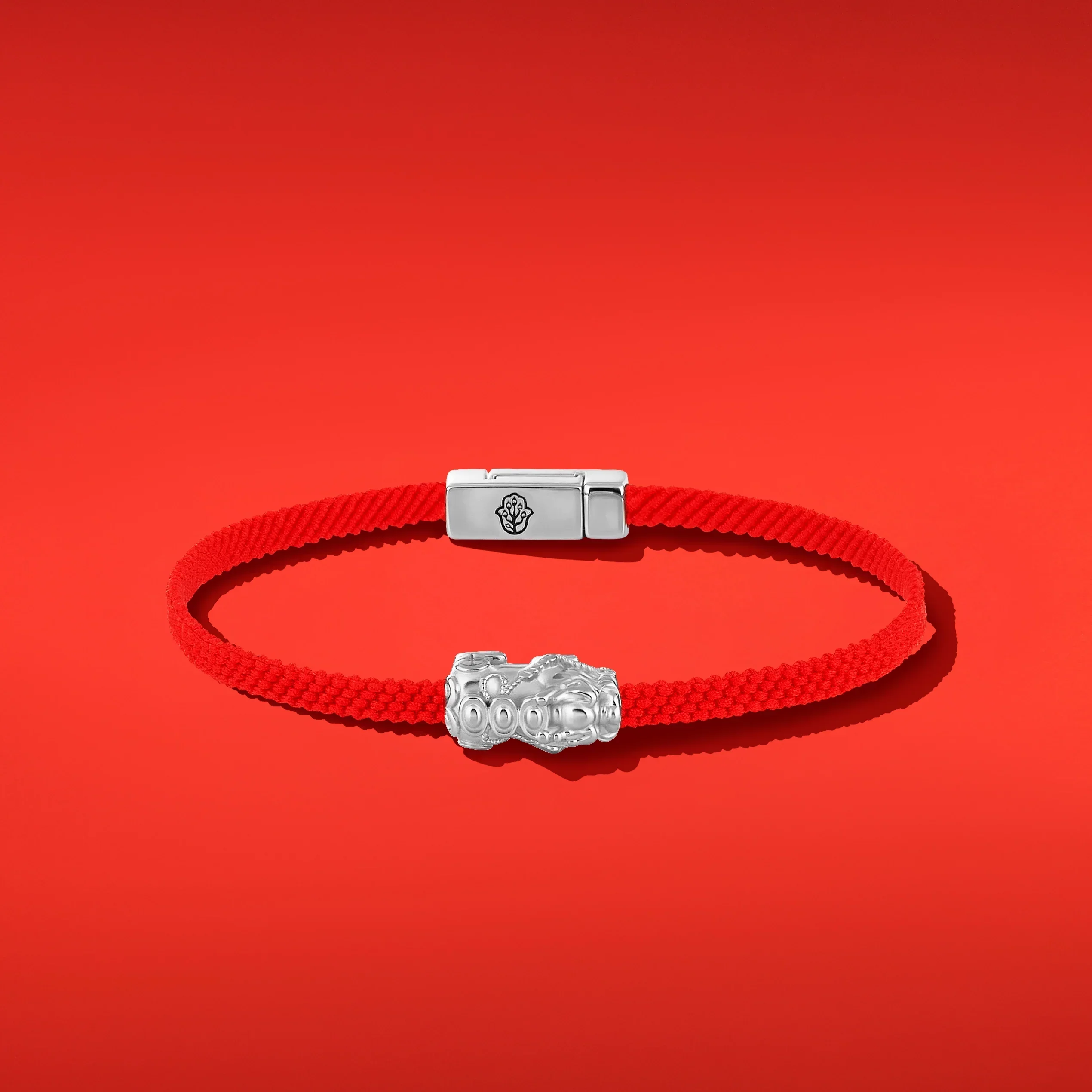 Fiery Determination Men's Red String Bracelet