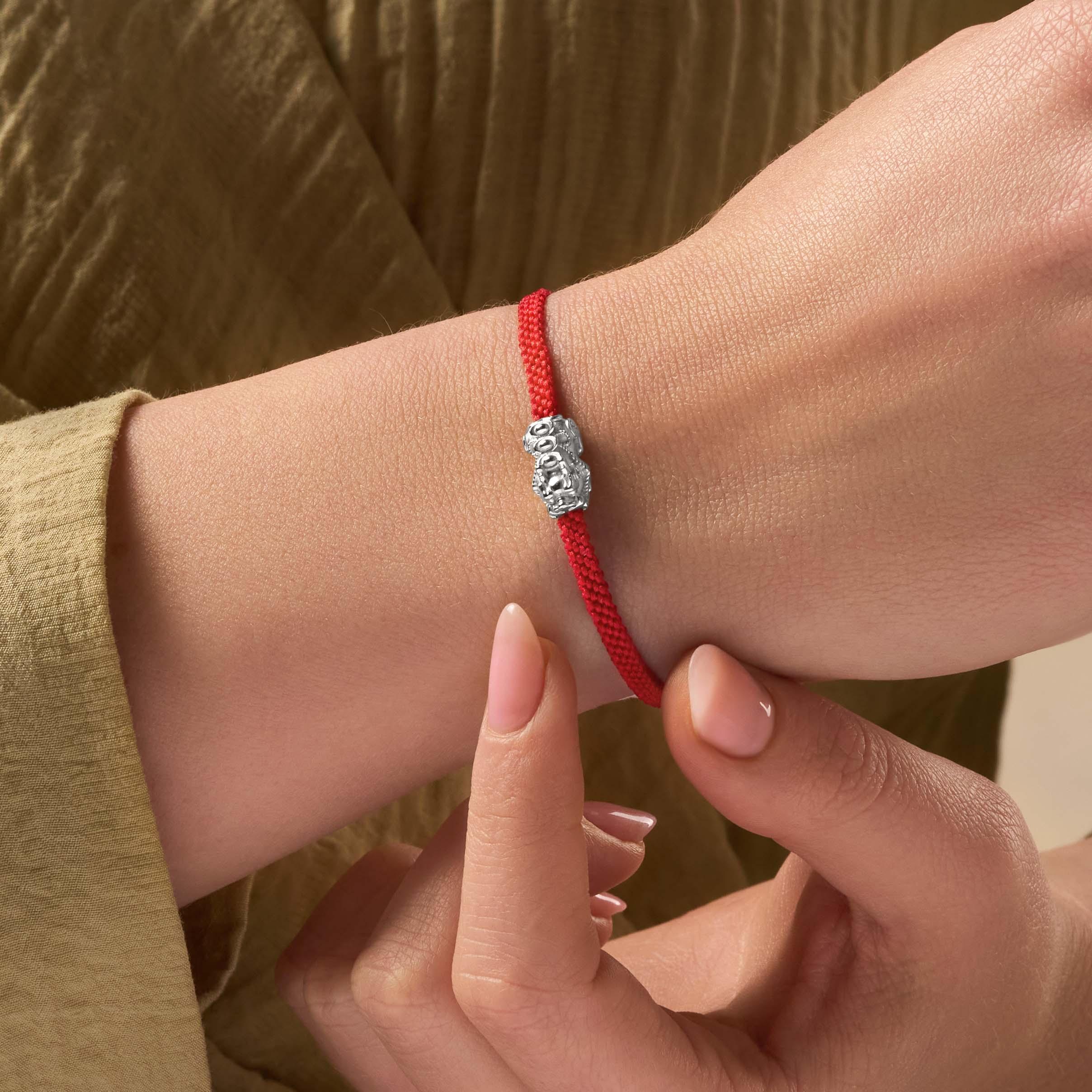 Fiery Determination Women's Red String Bracelet - Image 2