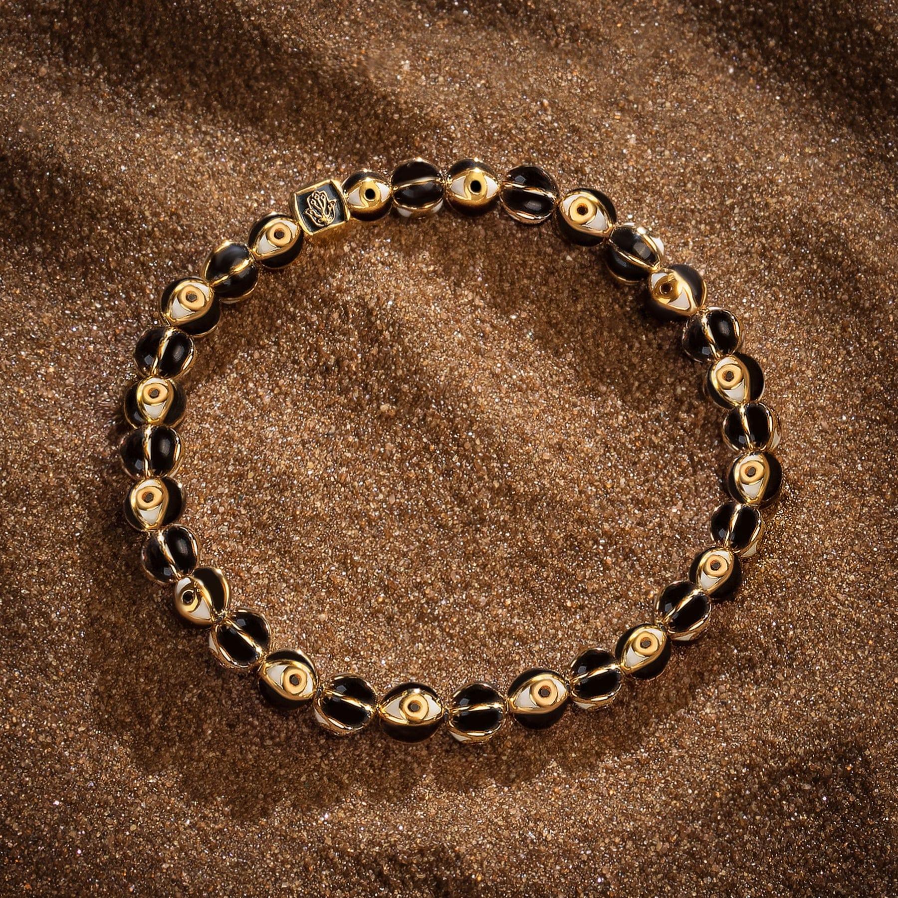 Fiery Guardian - Enamel Evil Eye Bracelet