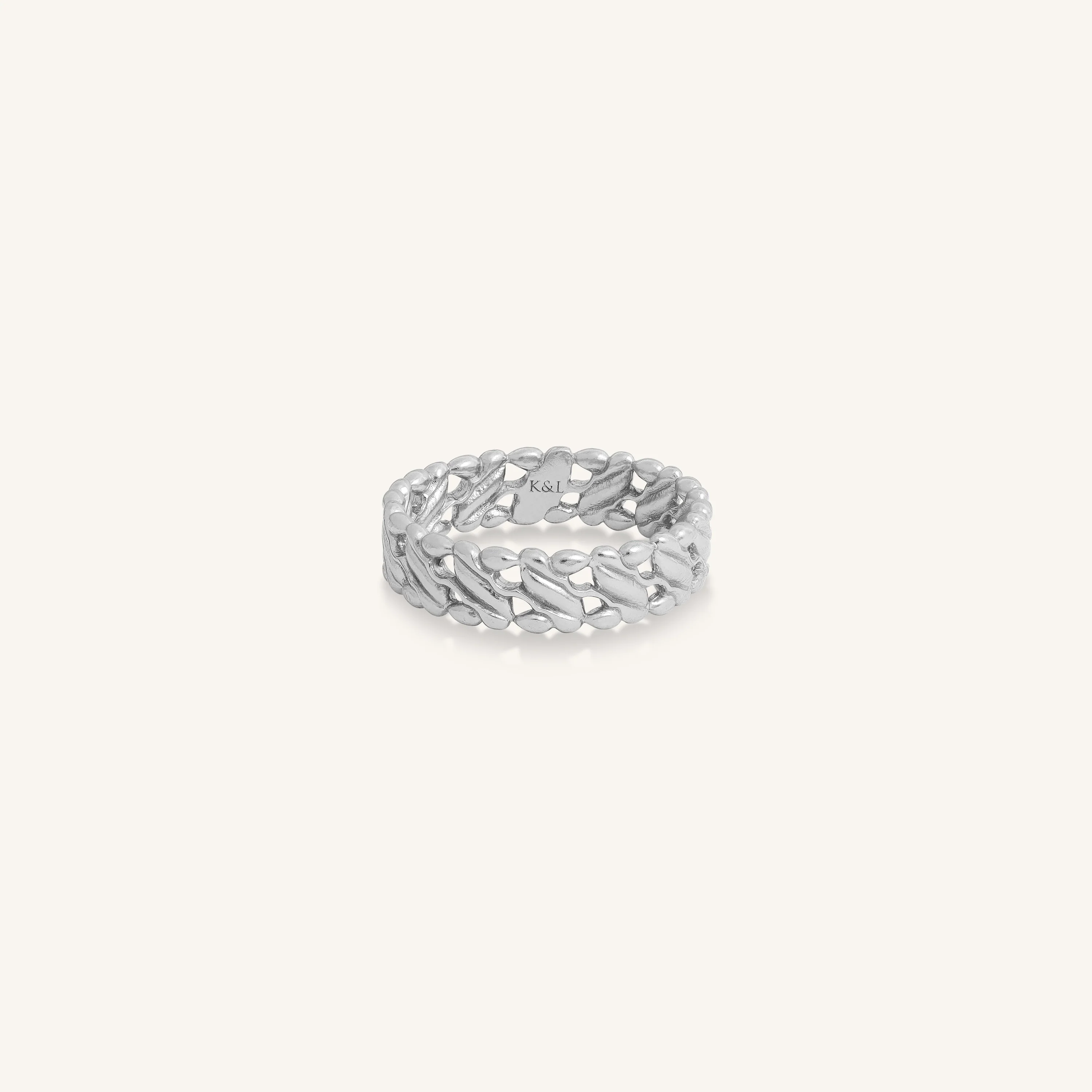 Flowing Harmony Sterling Silver Band - Image 3