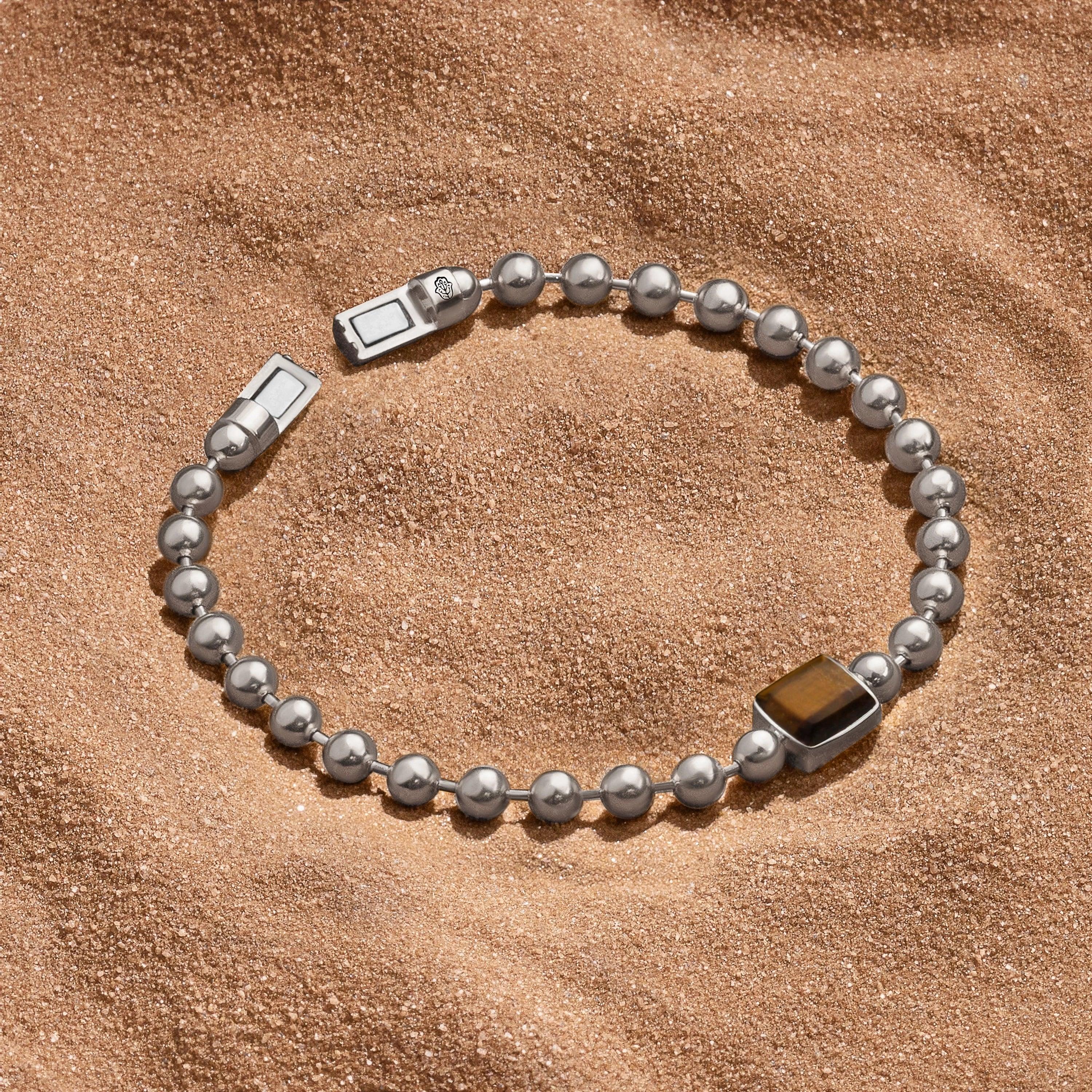 Forge of Strength Tiger Eye Onyx Silver Bracelet - Image 4