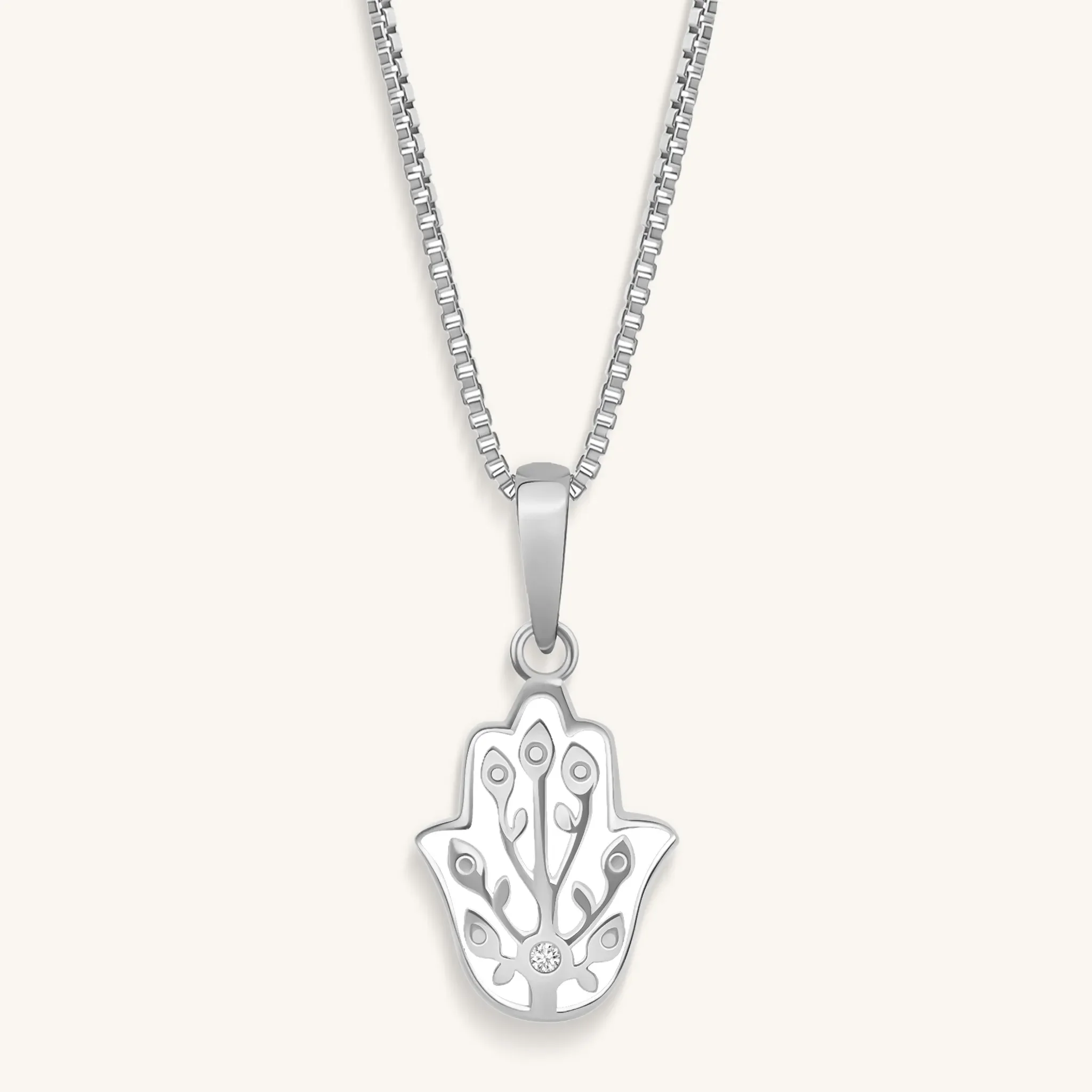 Fortunate Protection - Hamsa Charm Necklace - Image 3