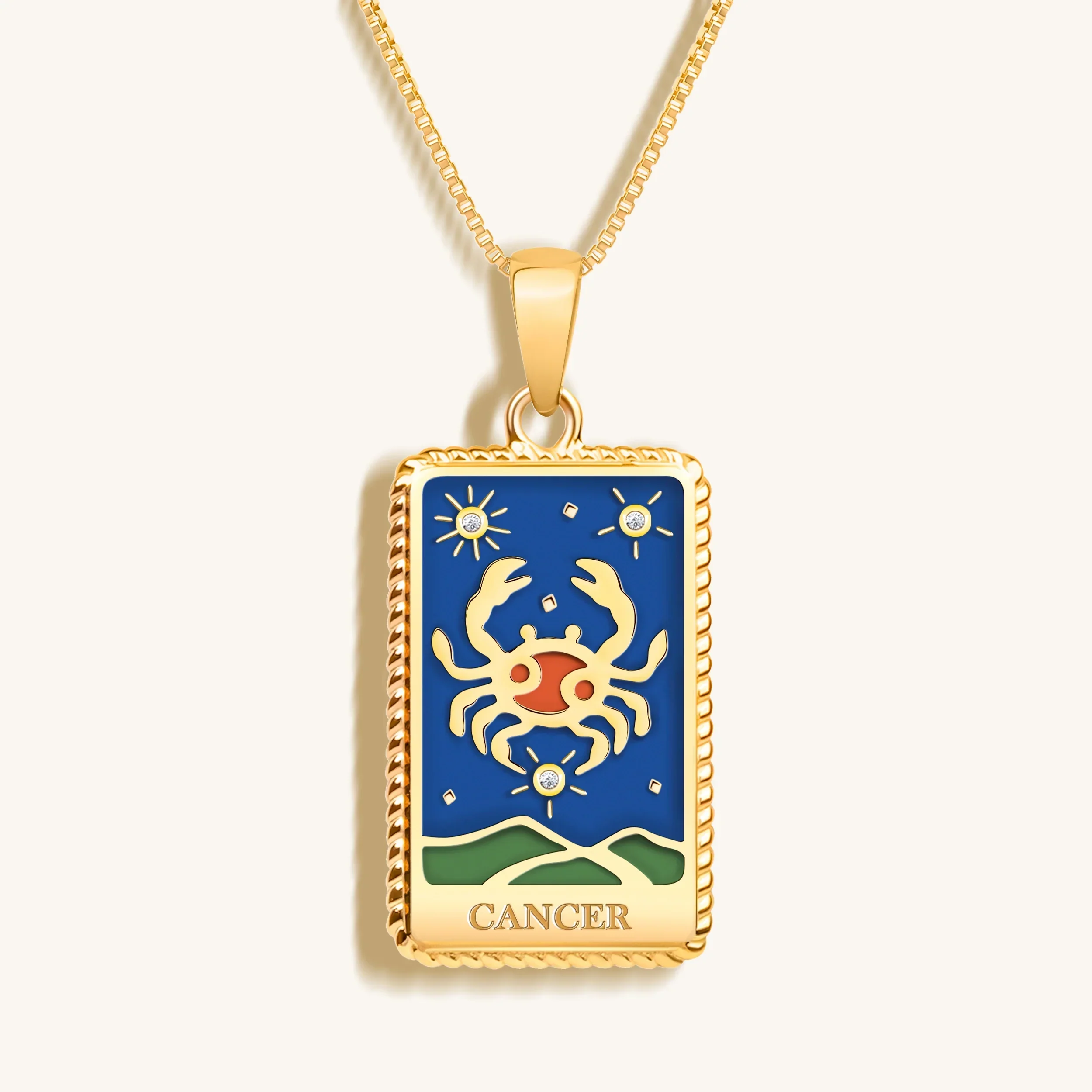 Genuine Emotions - Cancer Card Necklace