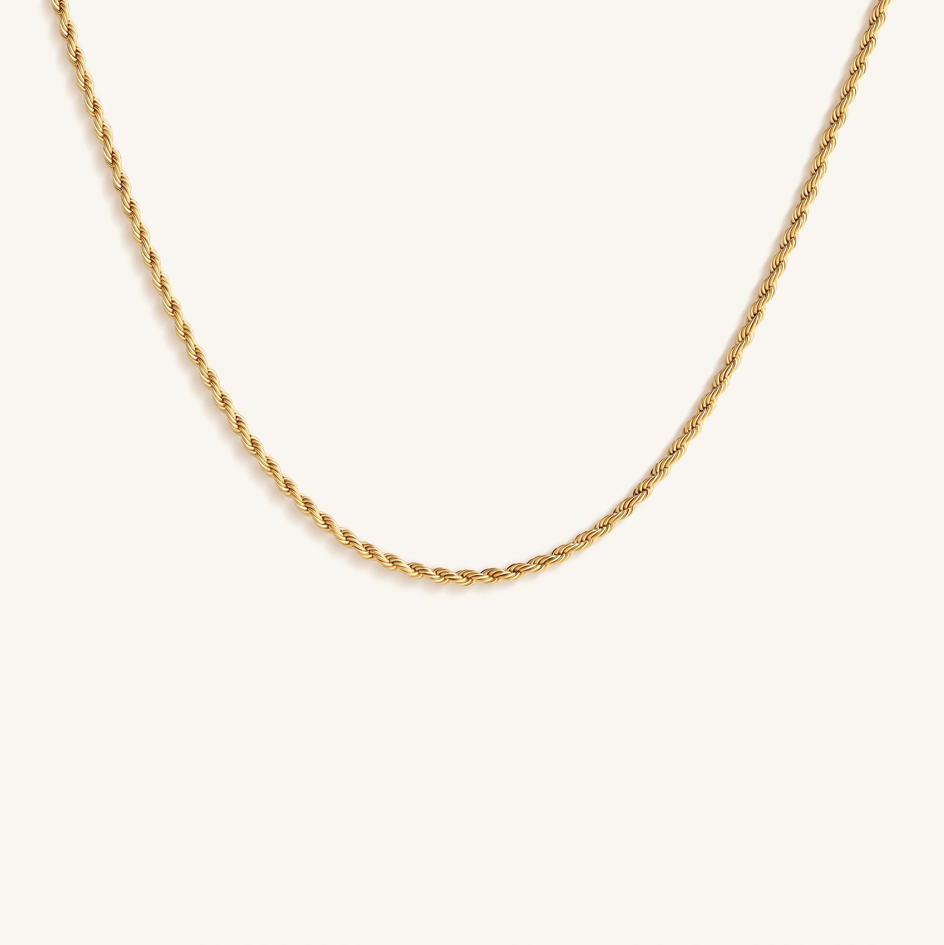 Golden Essence Rope Chain Necklace