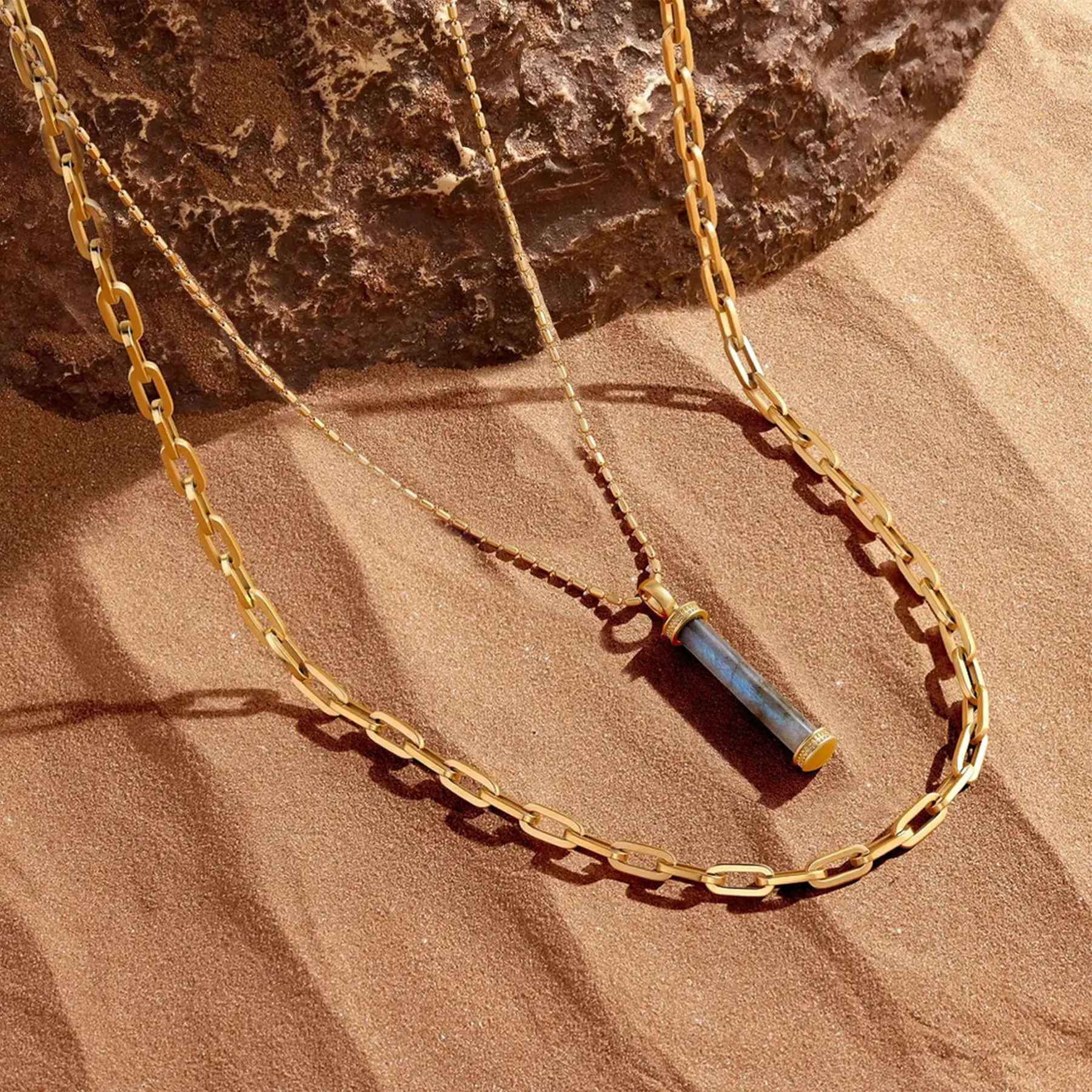 Golden Horizon Necklace Set