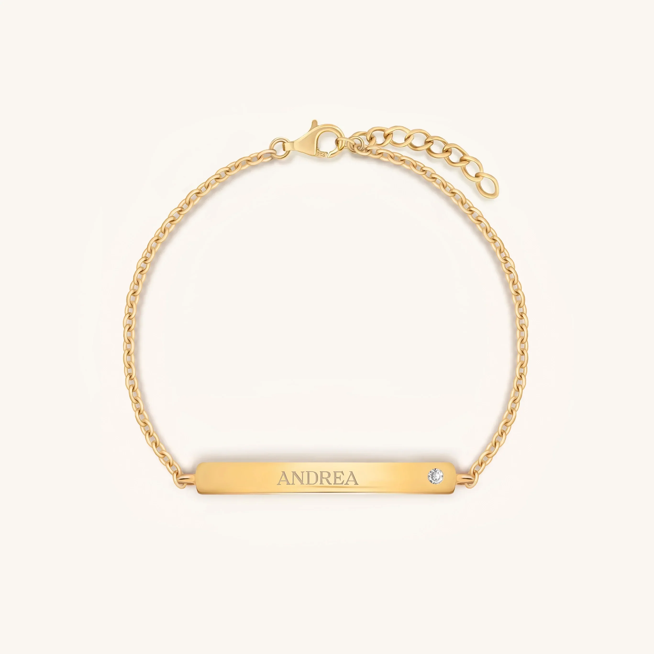 Grateful Spirit Gold Chain Engravable Bracelet - Image 3