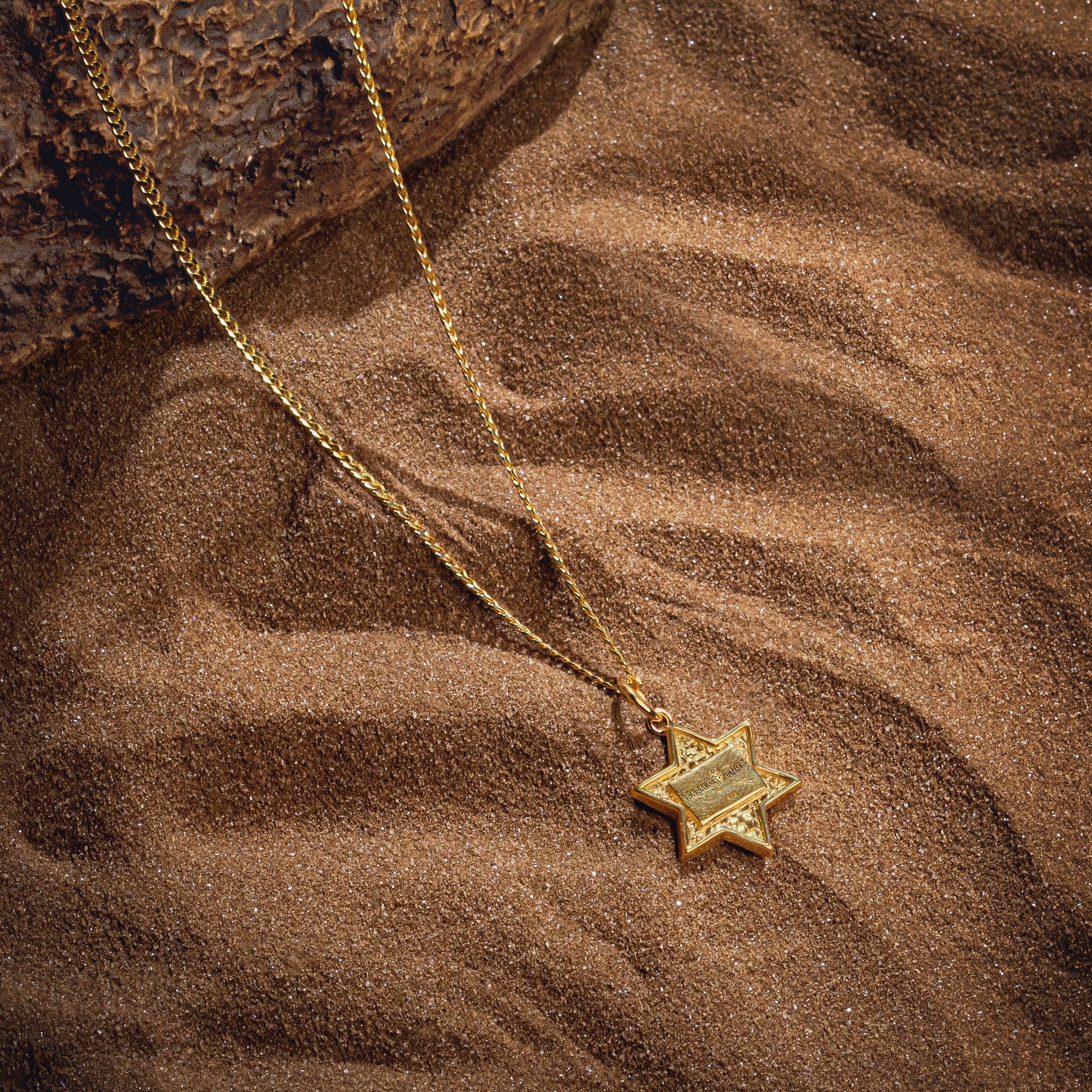 Grounded in Hope - Black Onyx Star of David Necklace - Image 3
