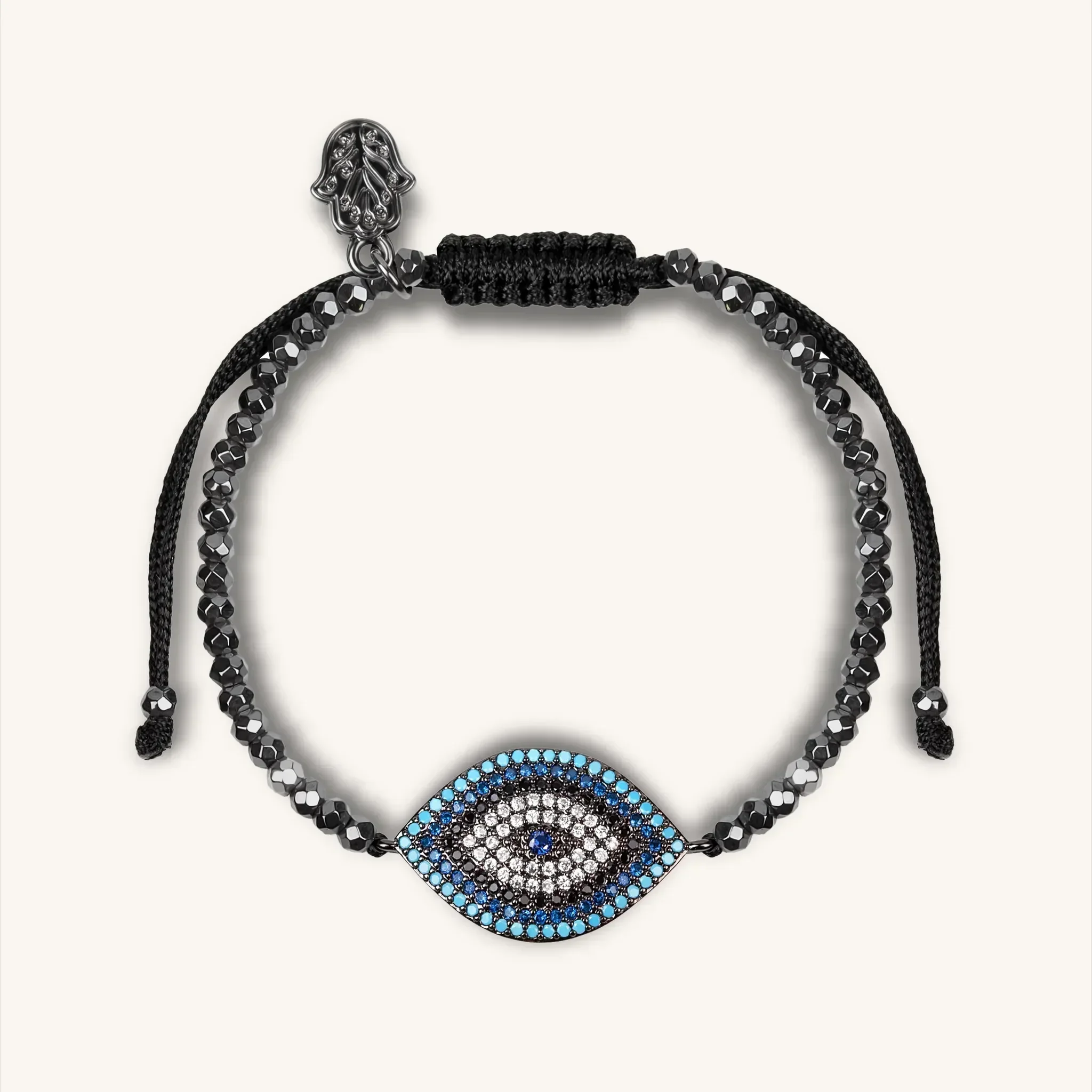 Guardian Gleam Hematite Evil Eye Bracelet Set - Image 3