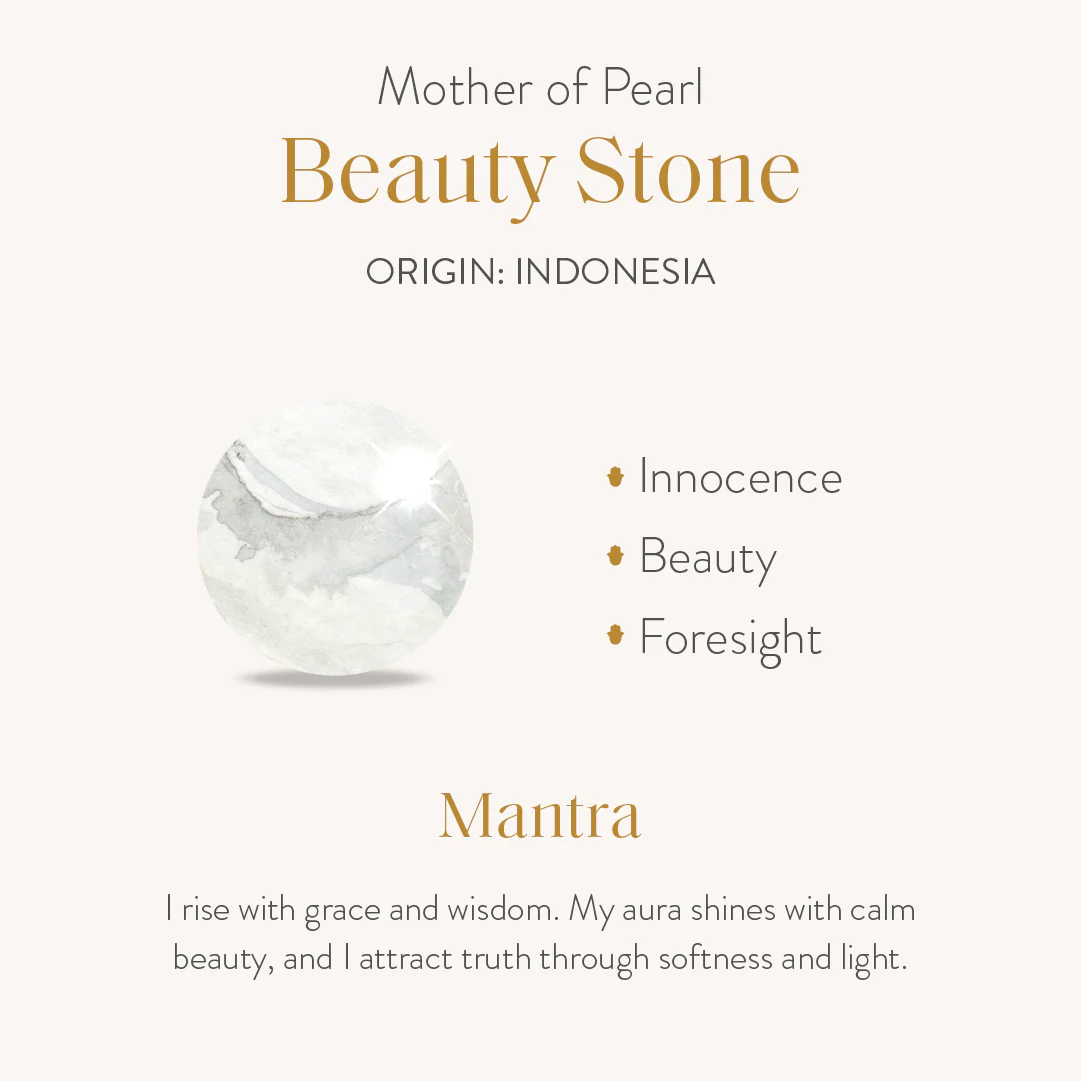 Harmonious Emotions Mother Of Pearl Heart Evil Eye Necklace - Image 3